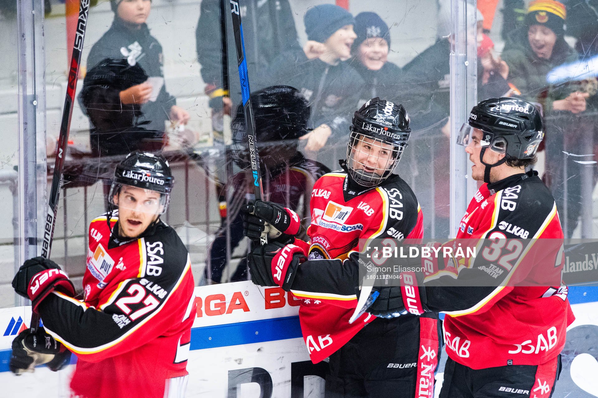 Luleås Brendan Mikkelson, Nils Lundkvist och Oscar Engsund