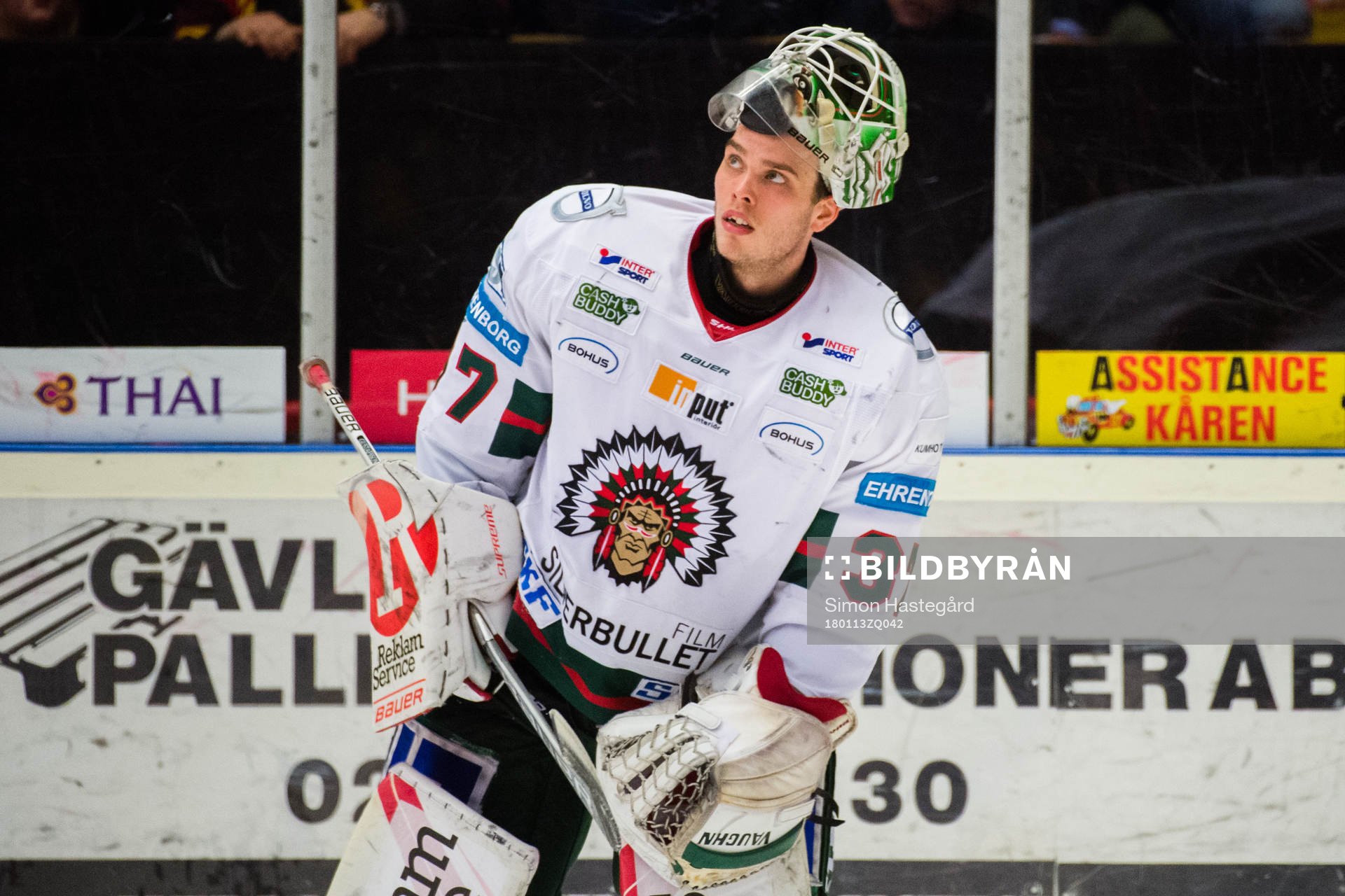Frölundas målvakt Johan Gustafsson