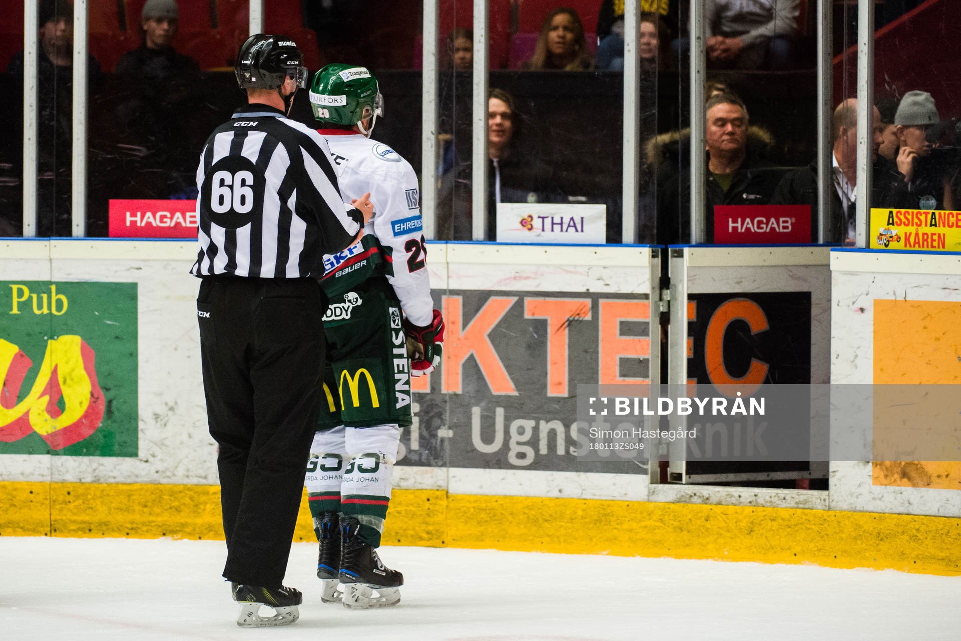Frölundas Joel Lundqvist blir utvisad