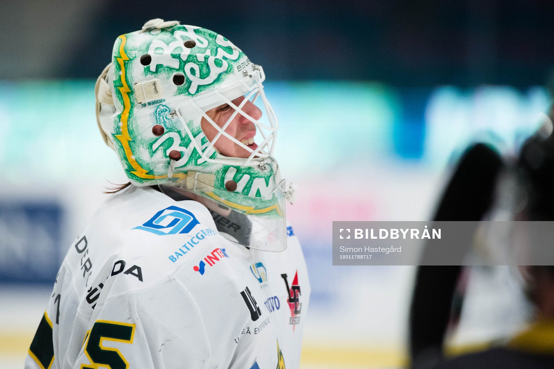 Björklövens målvakt Adam Werner