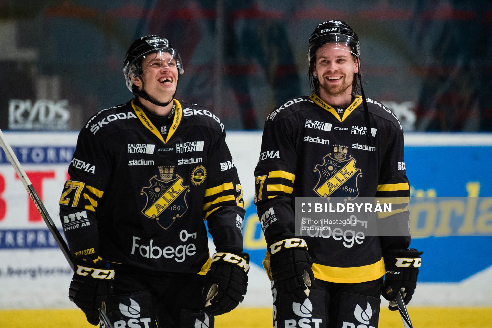 s Eric Castonguay och Eric Norin jublar
