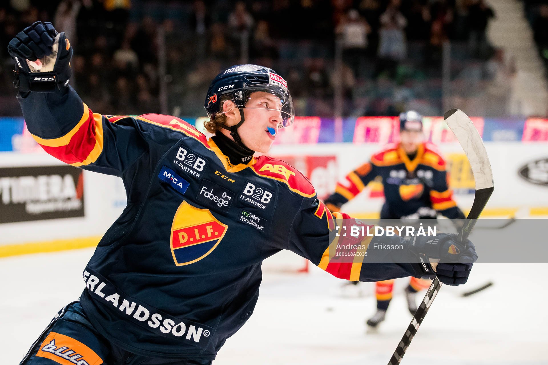 Djurgårdens Marcus Davidsson jublar