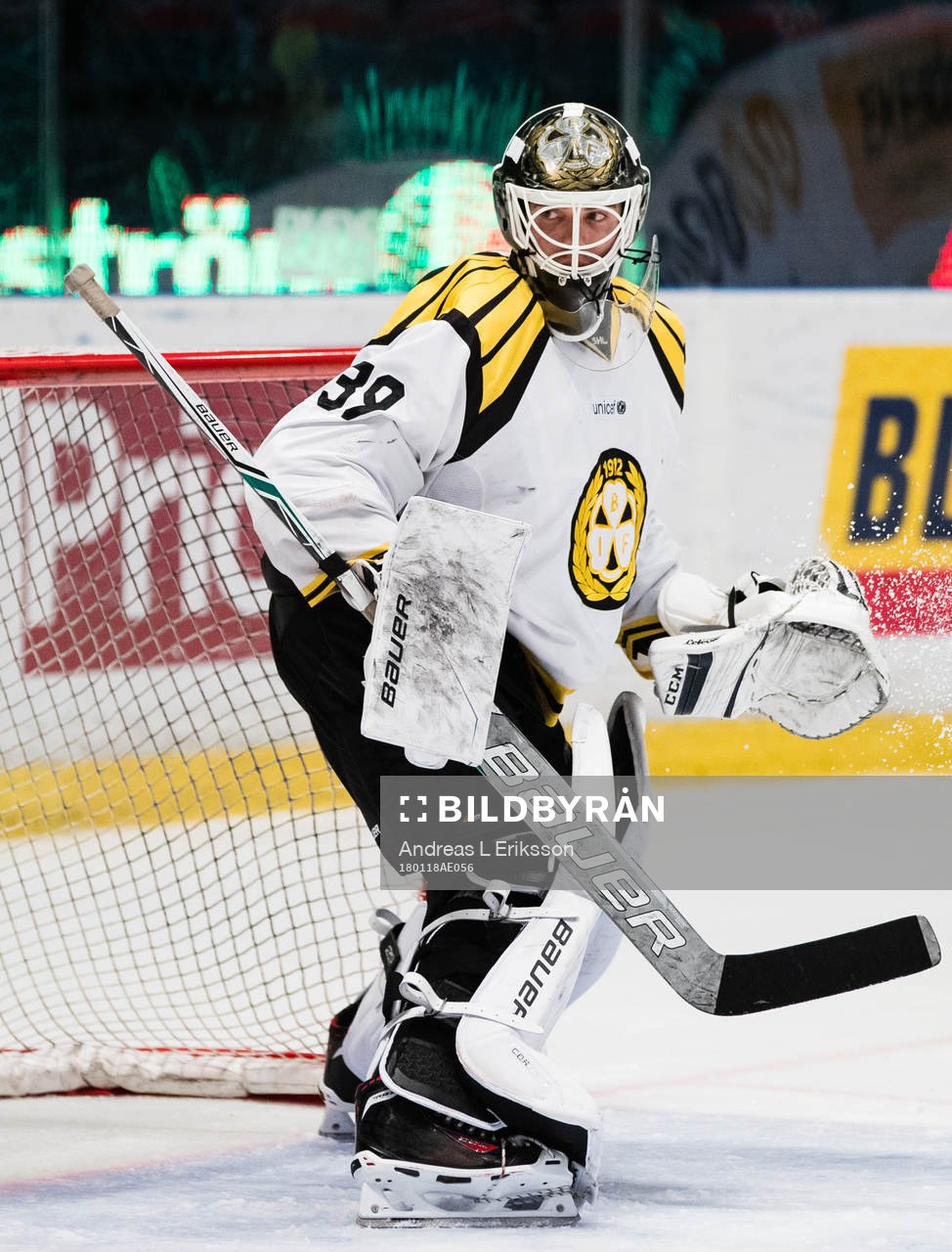 Brynäs målvakt Linus Fernström
