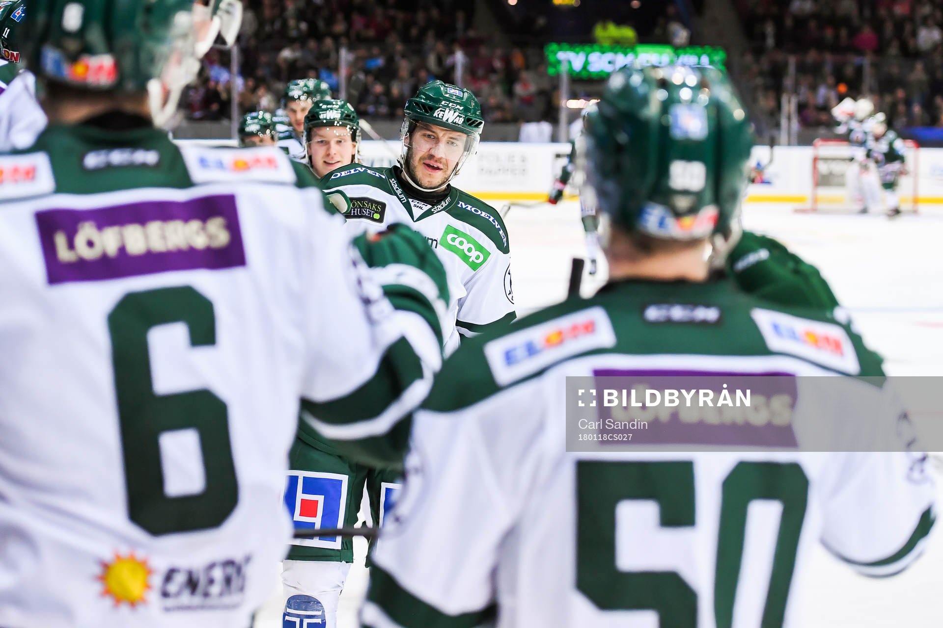 Färjestads Niklas Fogström jublar