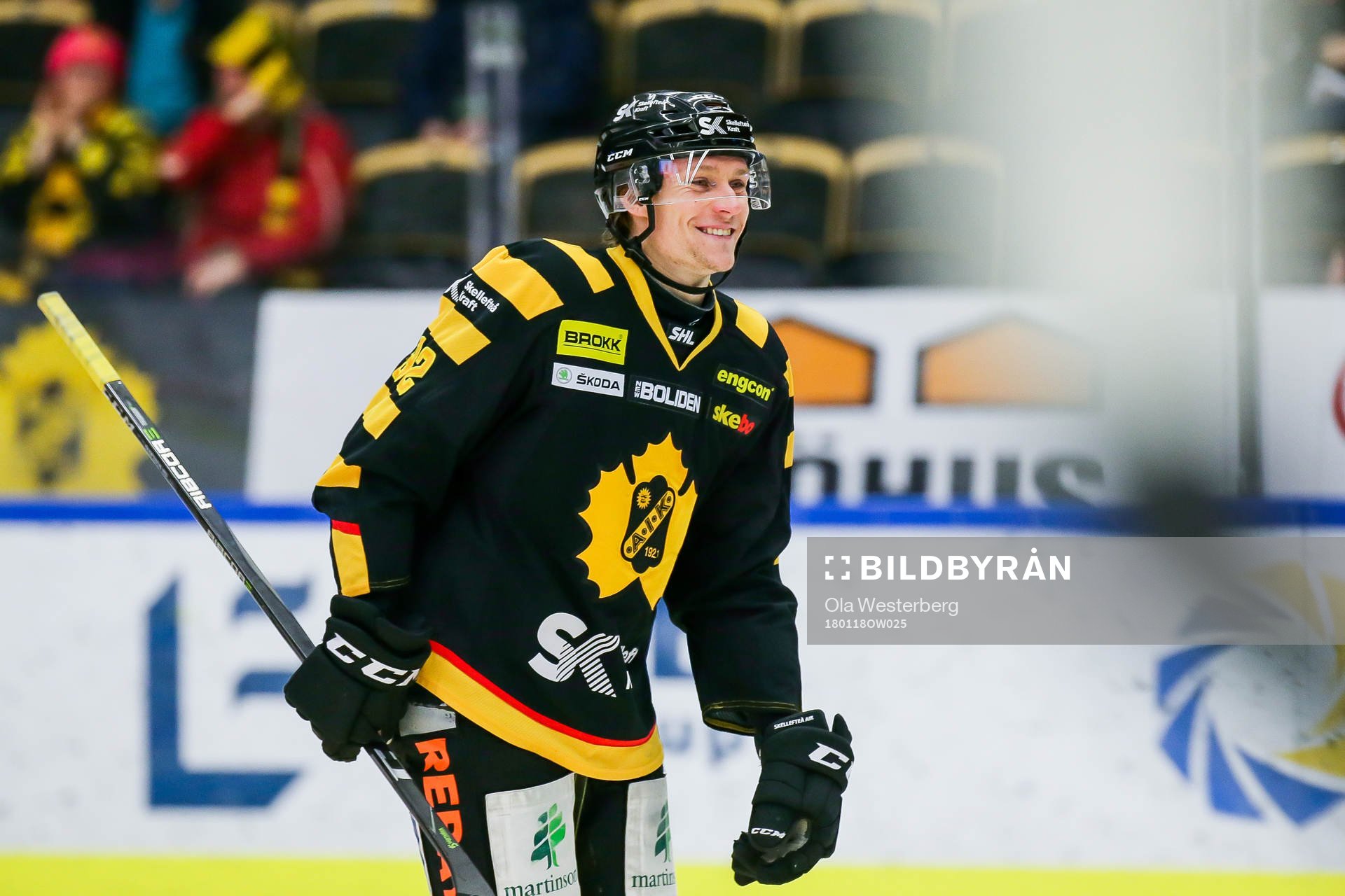 Skellefteås Jesper Olofsson jublar