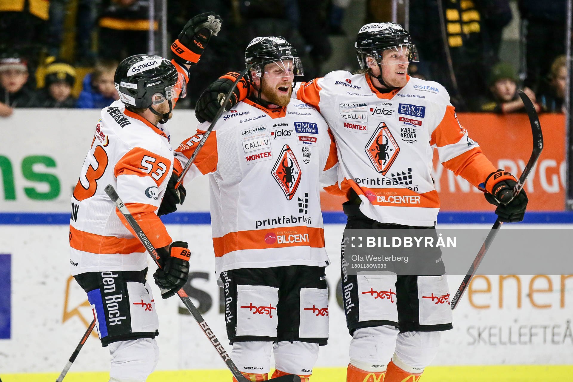 Karlskronas Joachim Rohdin , Bobbo Petersson jublar