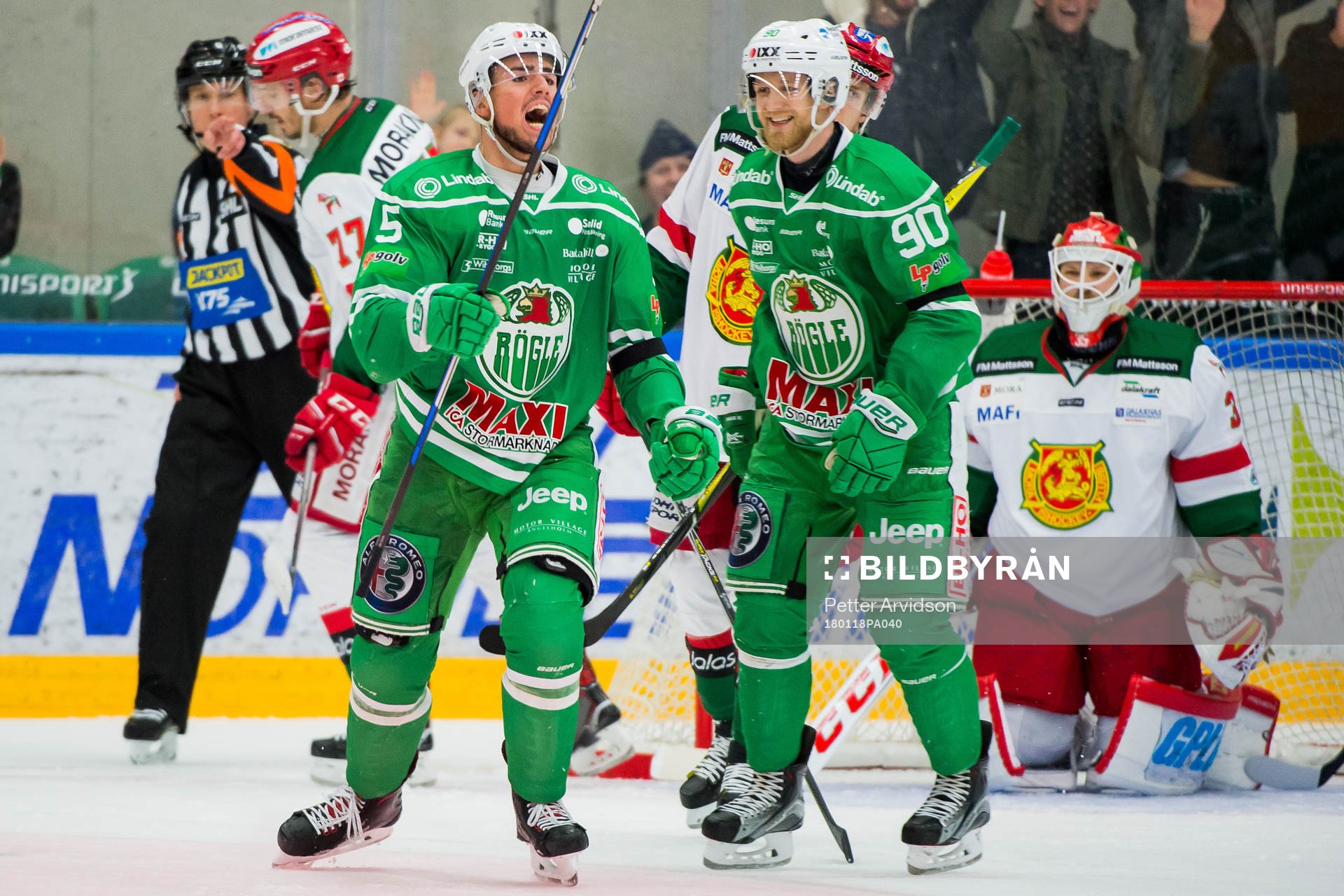 Rögles Alen Bibic jublar