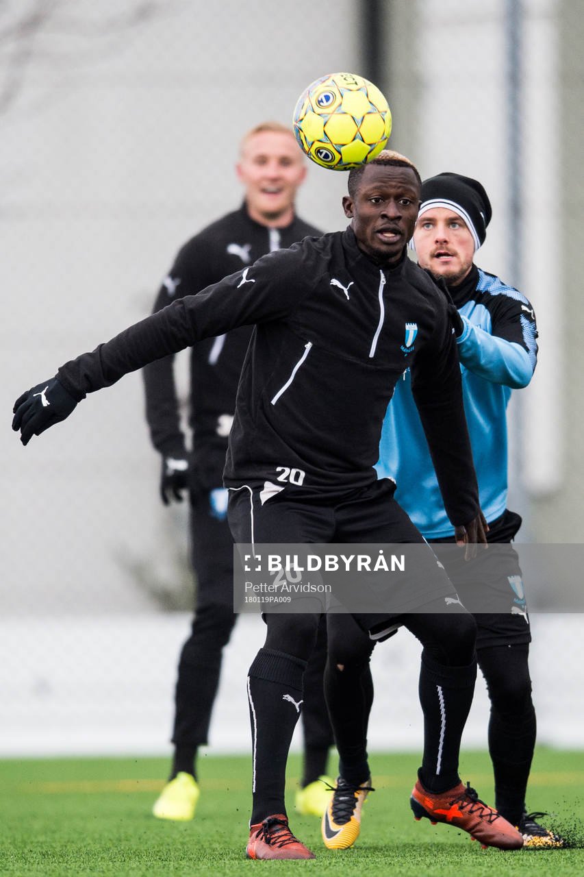 Malmö FFs Eric Larsson och Bonke Innocent