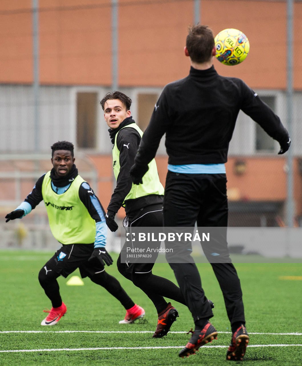 Malmö FFs Kingsley Sarfo och Andreas Vindheim