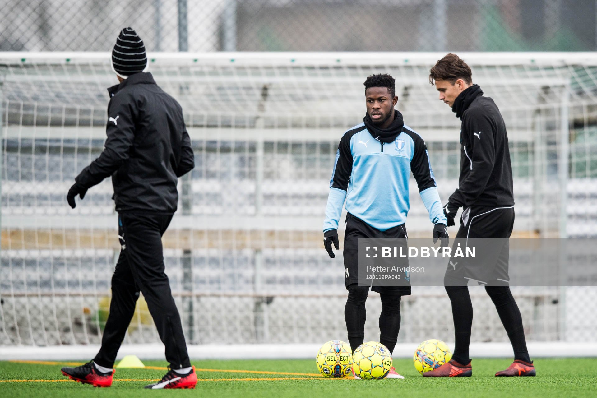 Malmö FFs Kingsley Sarfo och Andreas Vindheim