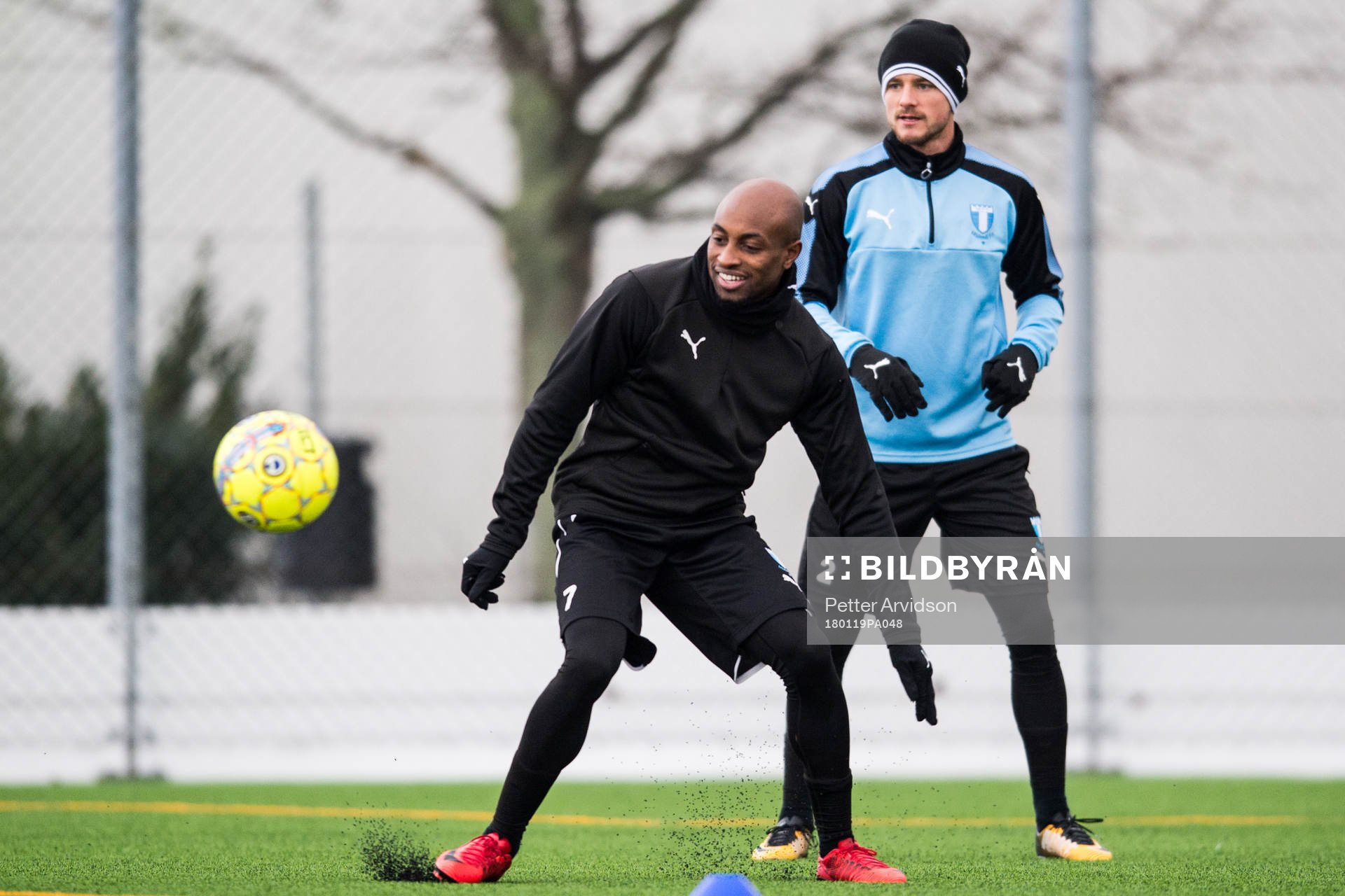 Malmö FFs Fouad Bachirou och Eric Larsson