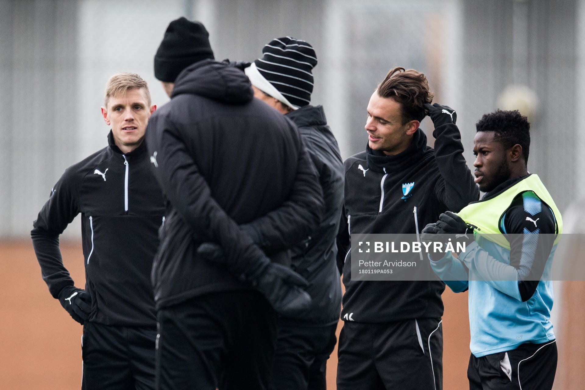 Malmö FFs Sören Rieks, Andreas Vindheim och Kingsley Sarfo