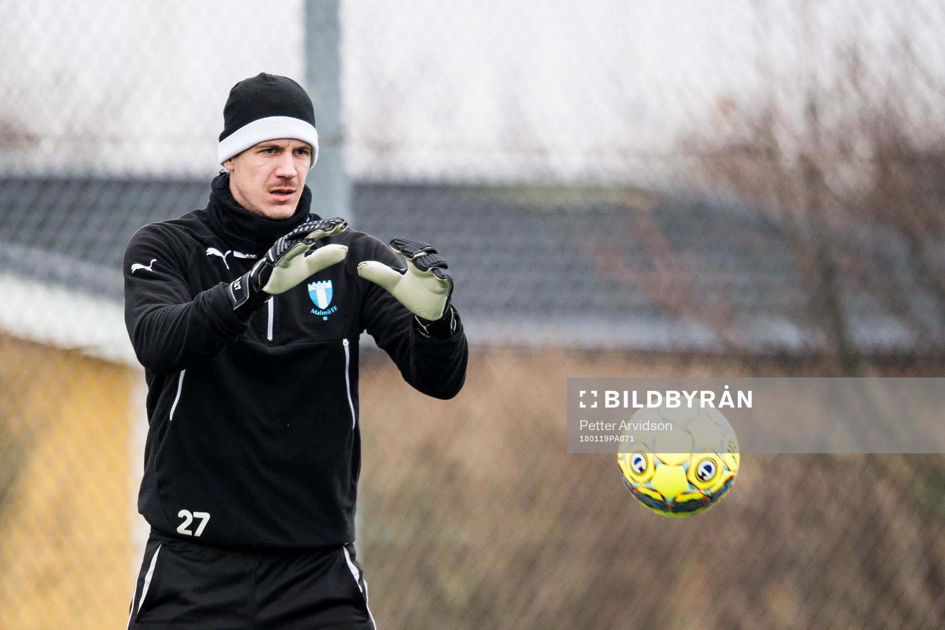 Malmö FFs målvakt Johan Dahlin