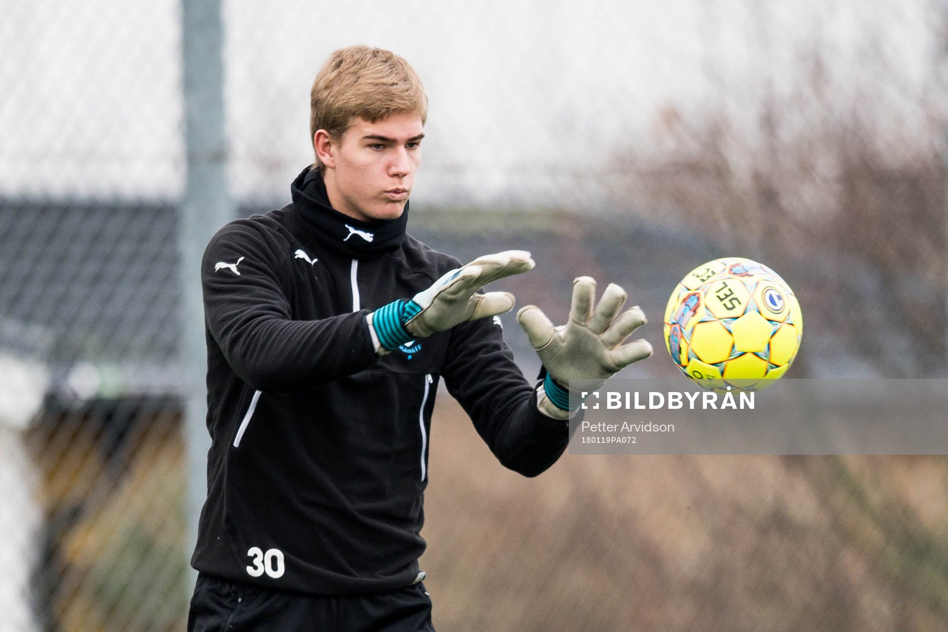 Malmö FFs målvakt Mathias Nilsson