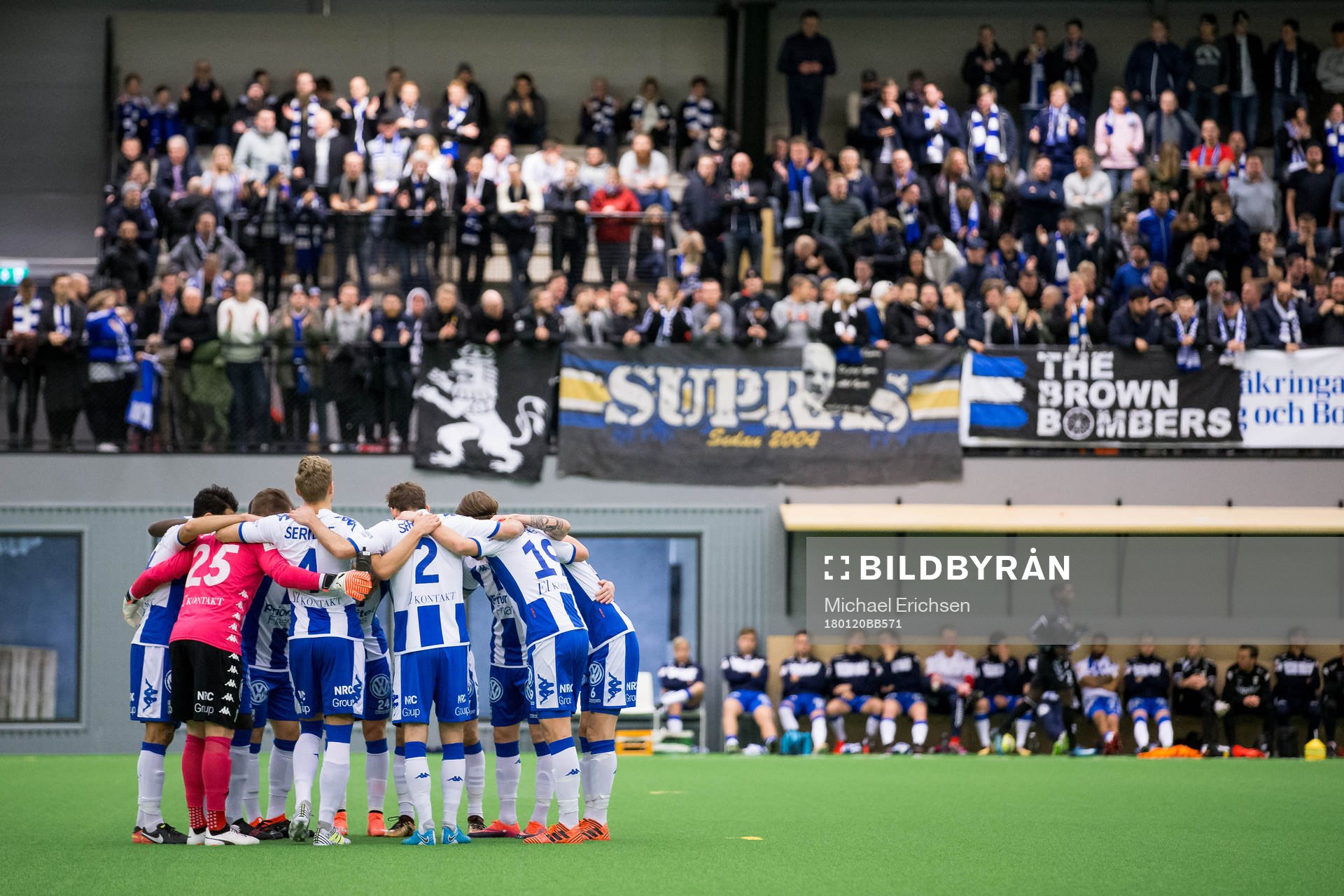 IFK Göteborg samlade innan avspark i en träningsmatch i