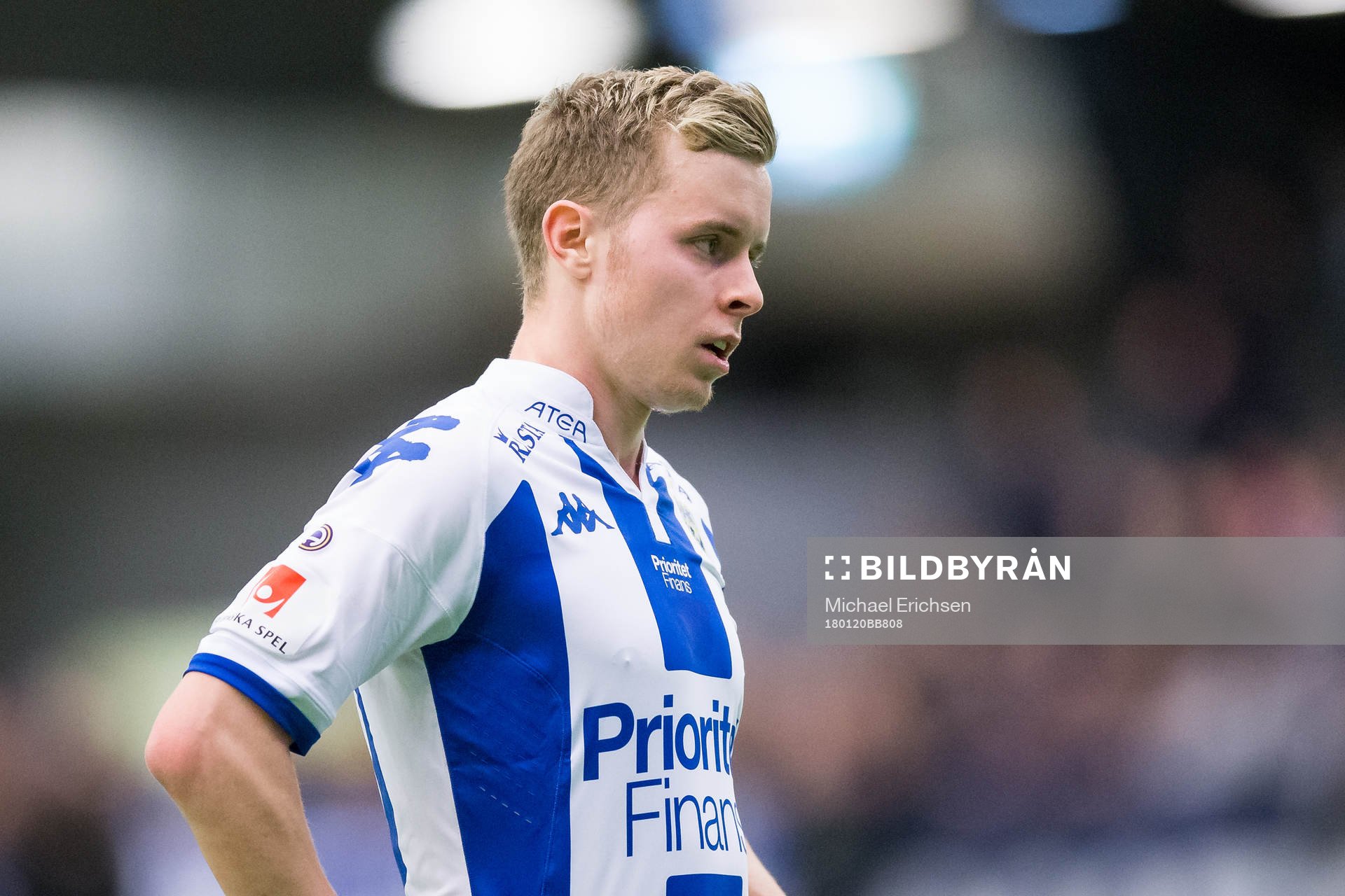 IFK Göteborgs Victor Wernersson under en träningsmatch i fotboll mellan IFK Göteborg och Ålborg den 20 januari 2018 i Göteborg.