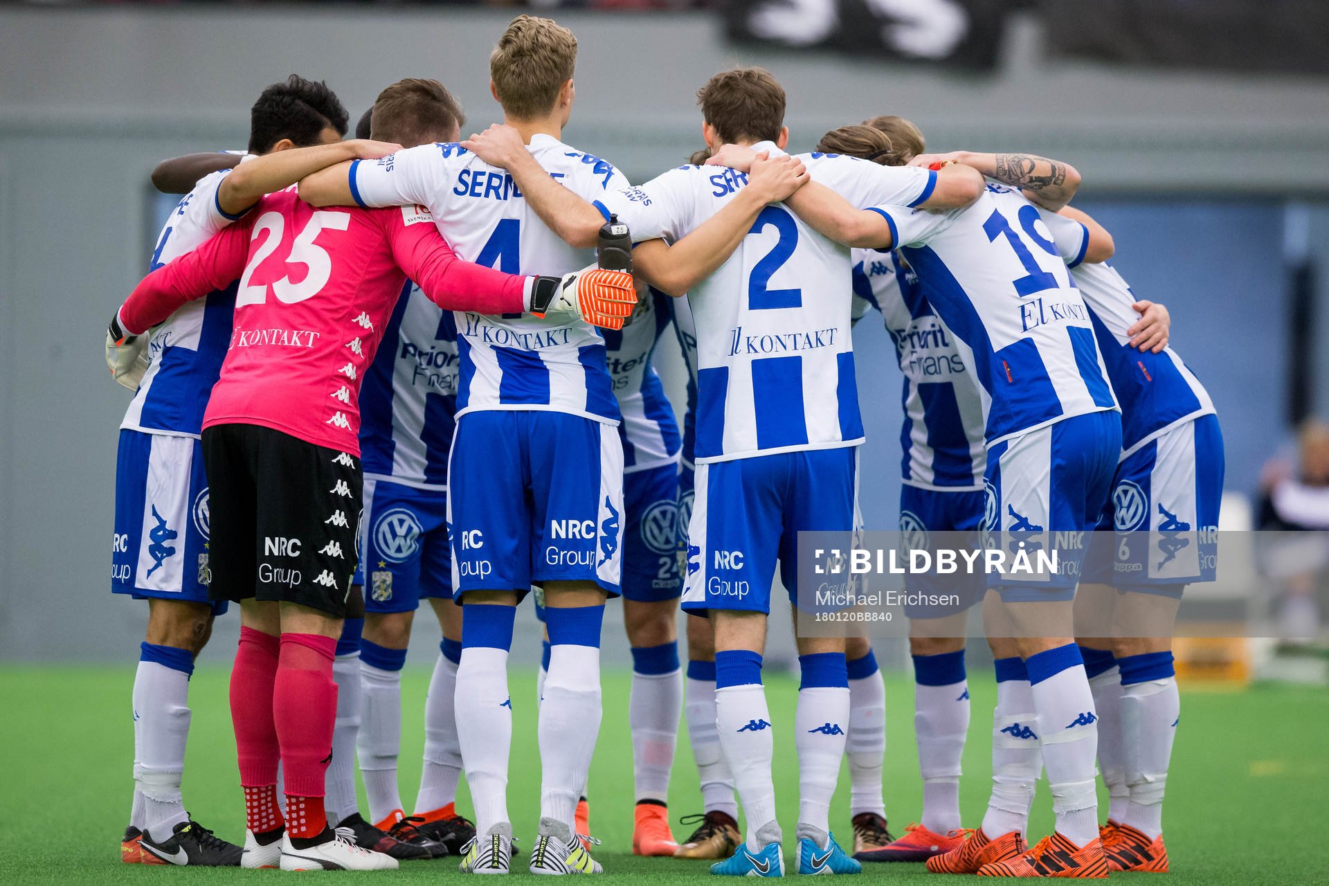 IFK Göteborg samlade innan en träningsmatch i fotboll