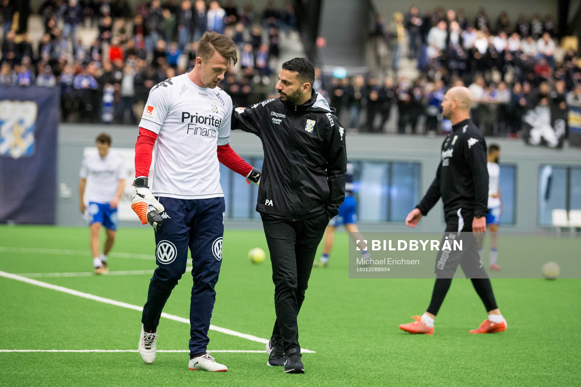 IFK Göteborgs målvakt Erik Dahlin och tränare Poya