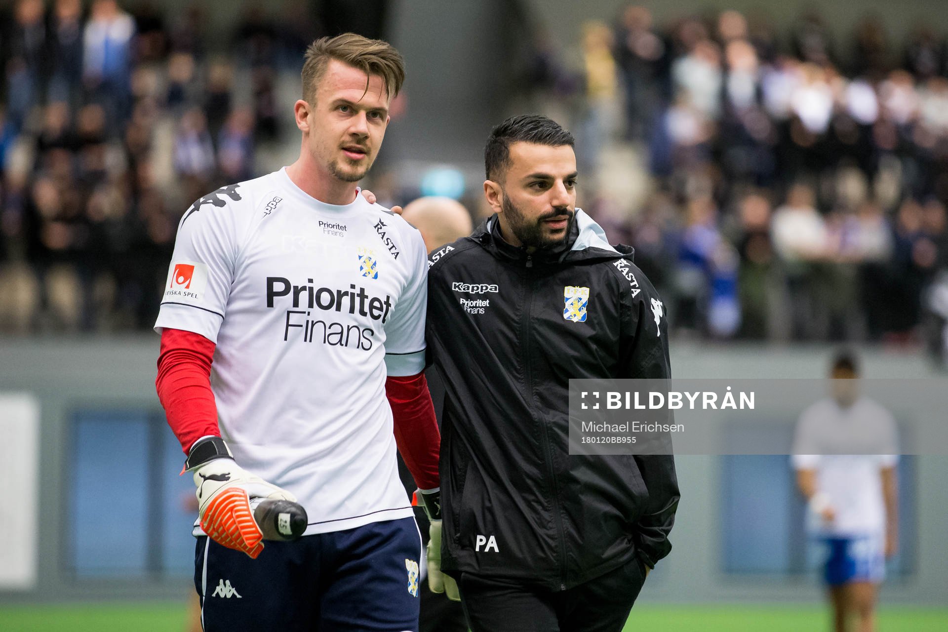 IFK Göteborgs målvakt Erik Dahlin och tränare Poya