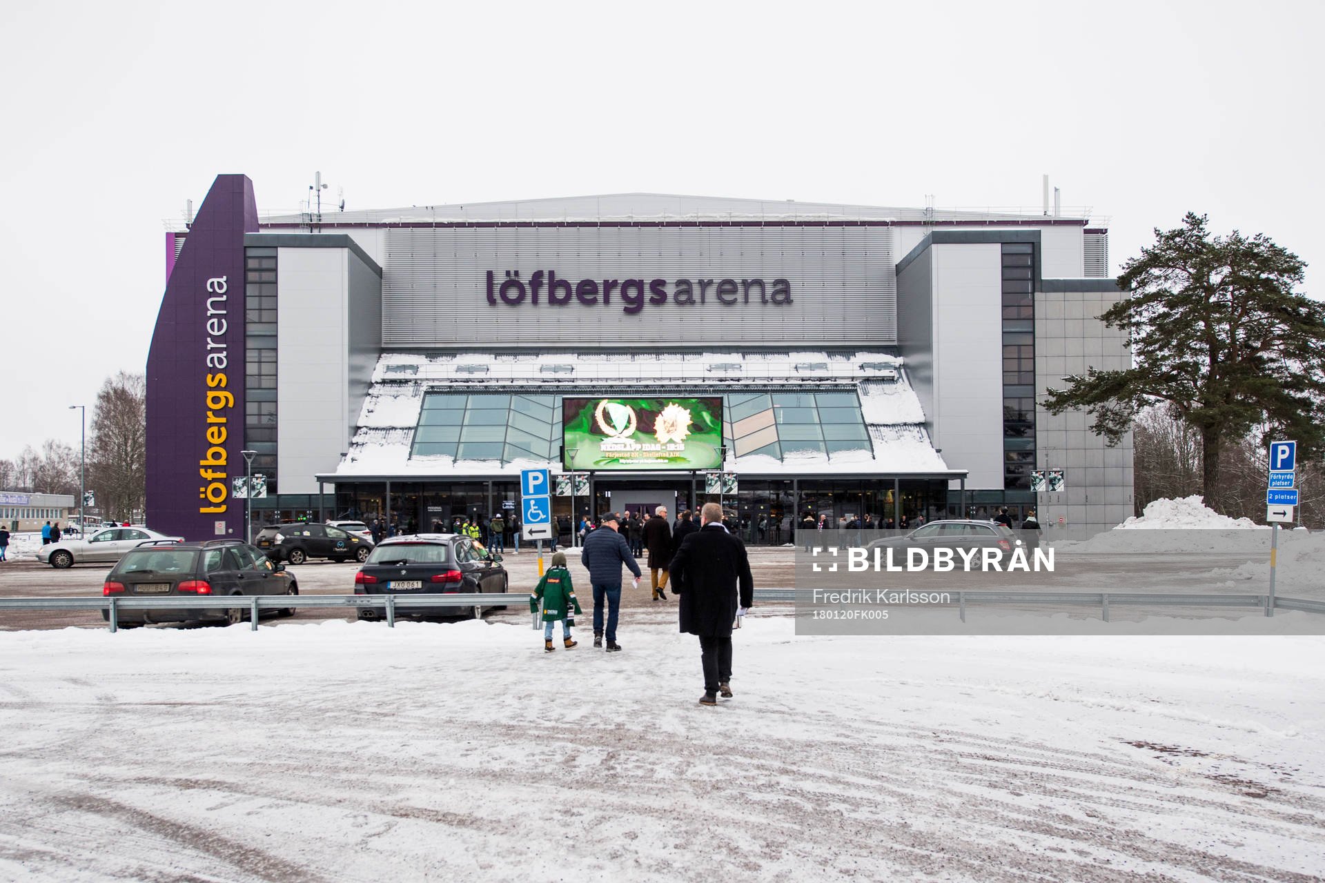 Löfbergs Arena innan ishockeymatchen i SHL mellan
