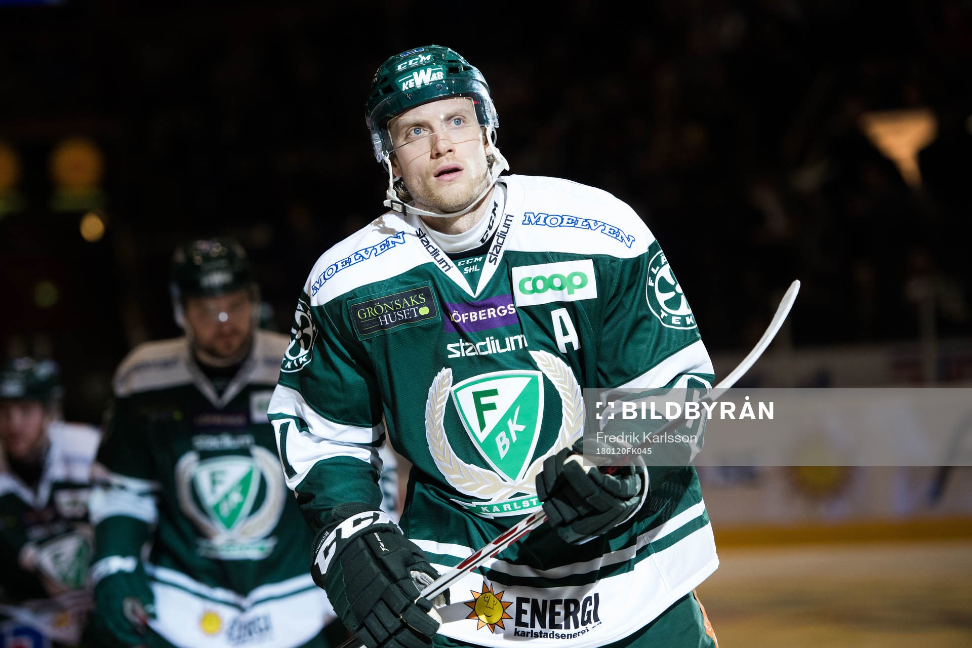 Färjestads Johan Ryno jublar