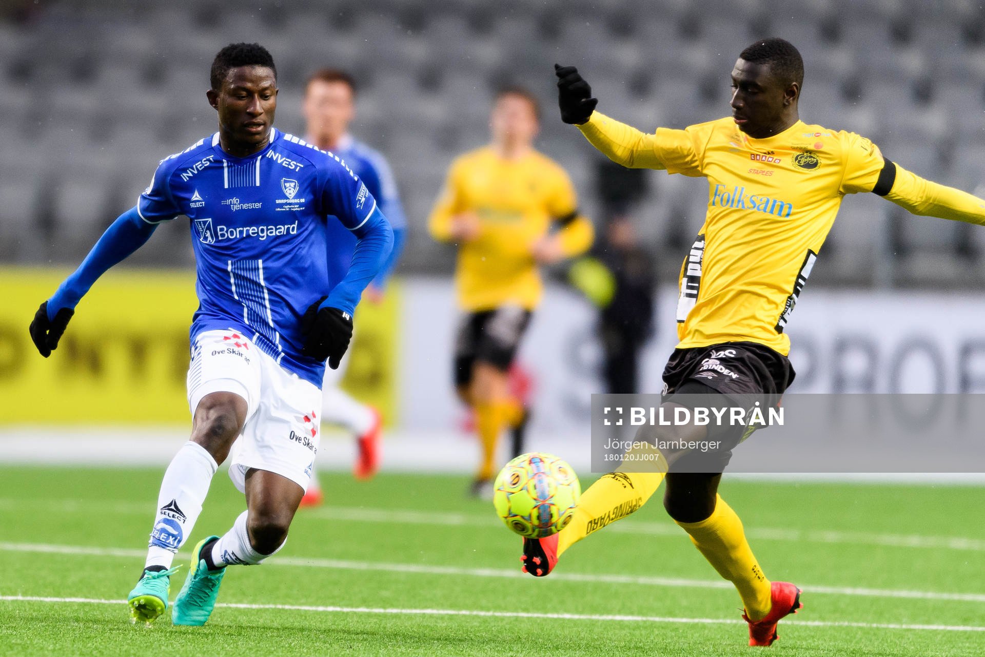 Sarpsborgs Usman Mohammed och Elfsborgs Marokhy Ndione