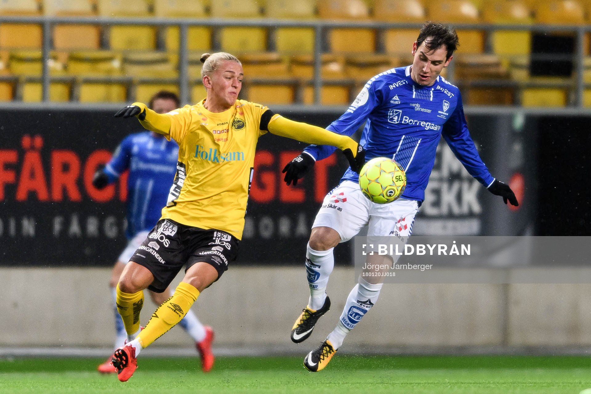 Sarpsborgs Nikola Tkalcic och Elfsborgs Jesper Karlsson