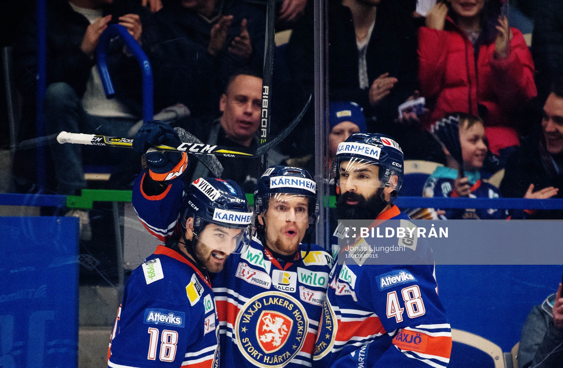 Växjös Andrew Calof, Brendan Shinnimin och Daniel Rahimi