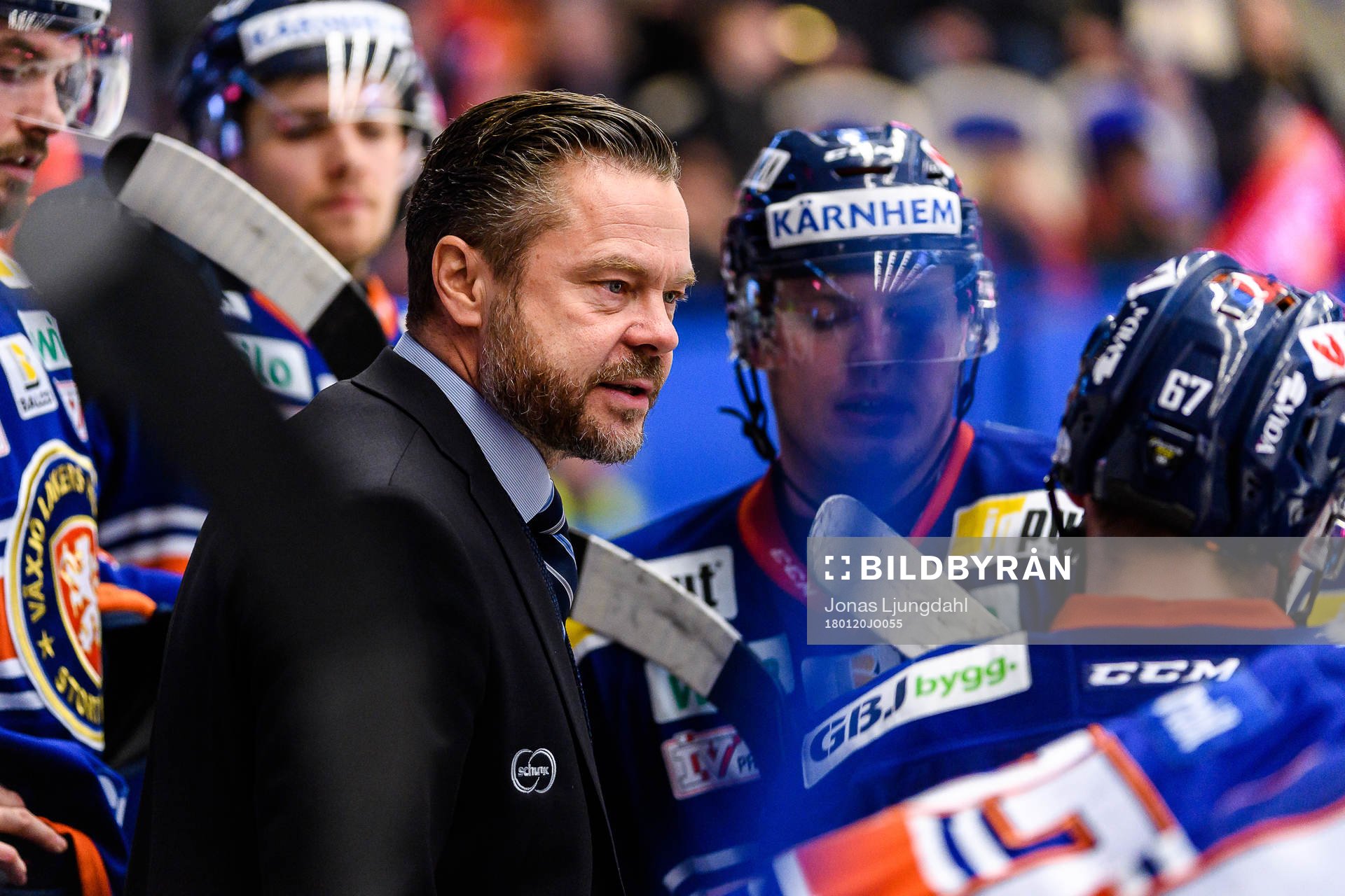 Växjös assisterande tränare Fredrik Hellgren