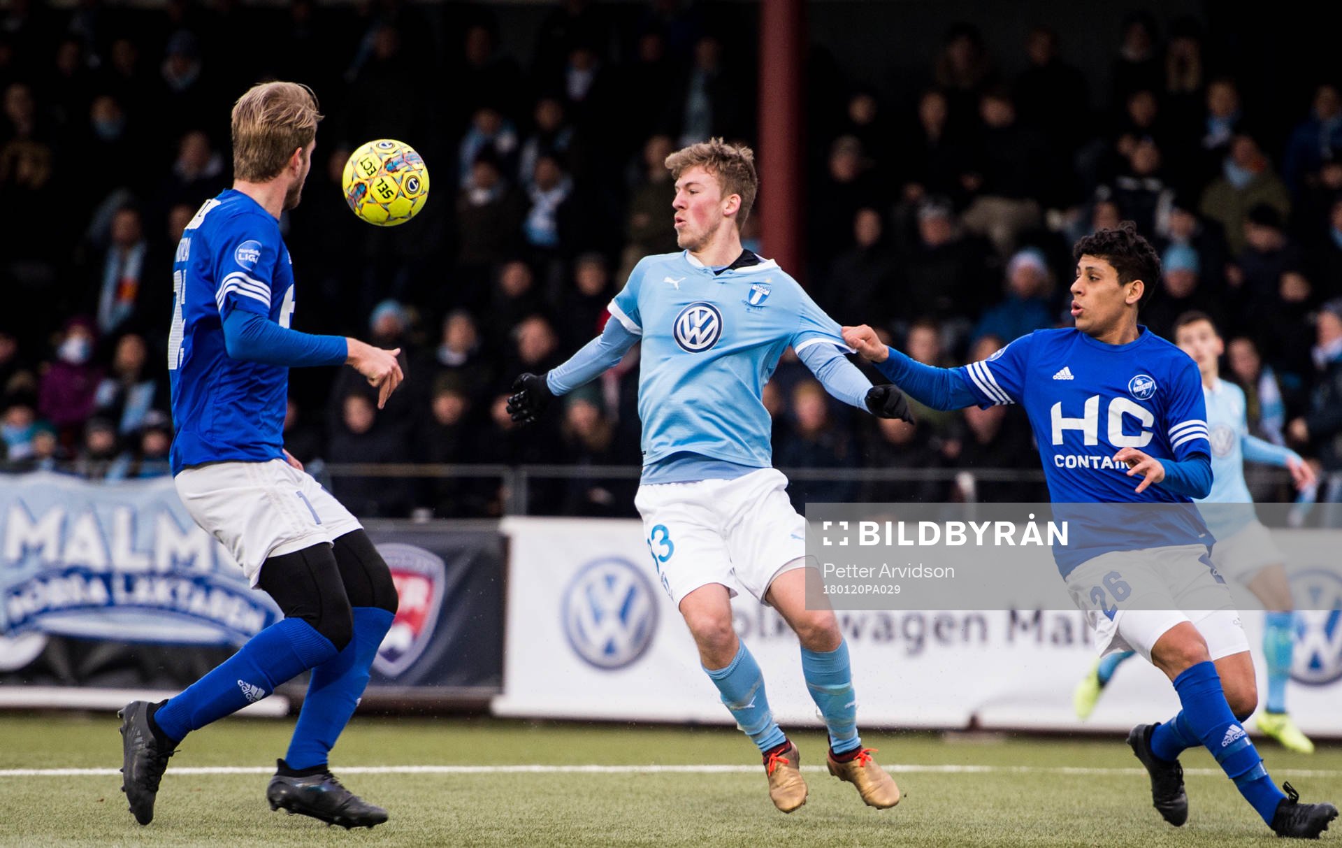 Malmö FFs Teddy Bergqvist mot Fremad Amager Ahmed Masaad