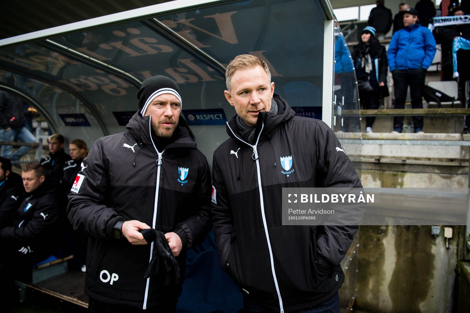 Malmö FFs assisterande tränare Olof Persson och tränare