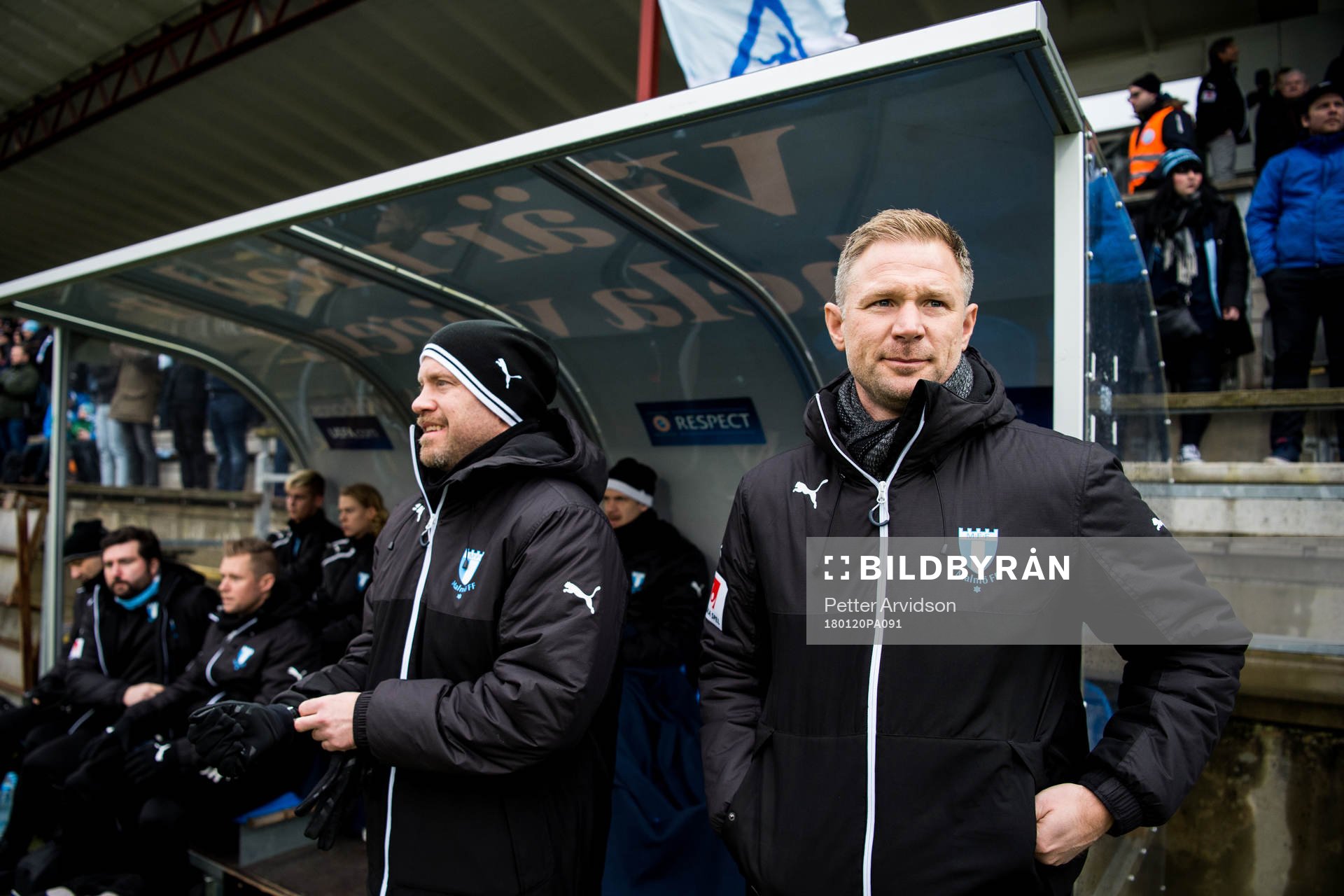 Malmö FFs assisterande tränare Olof Persson och tränare