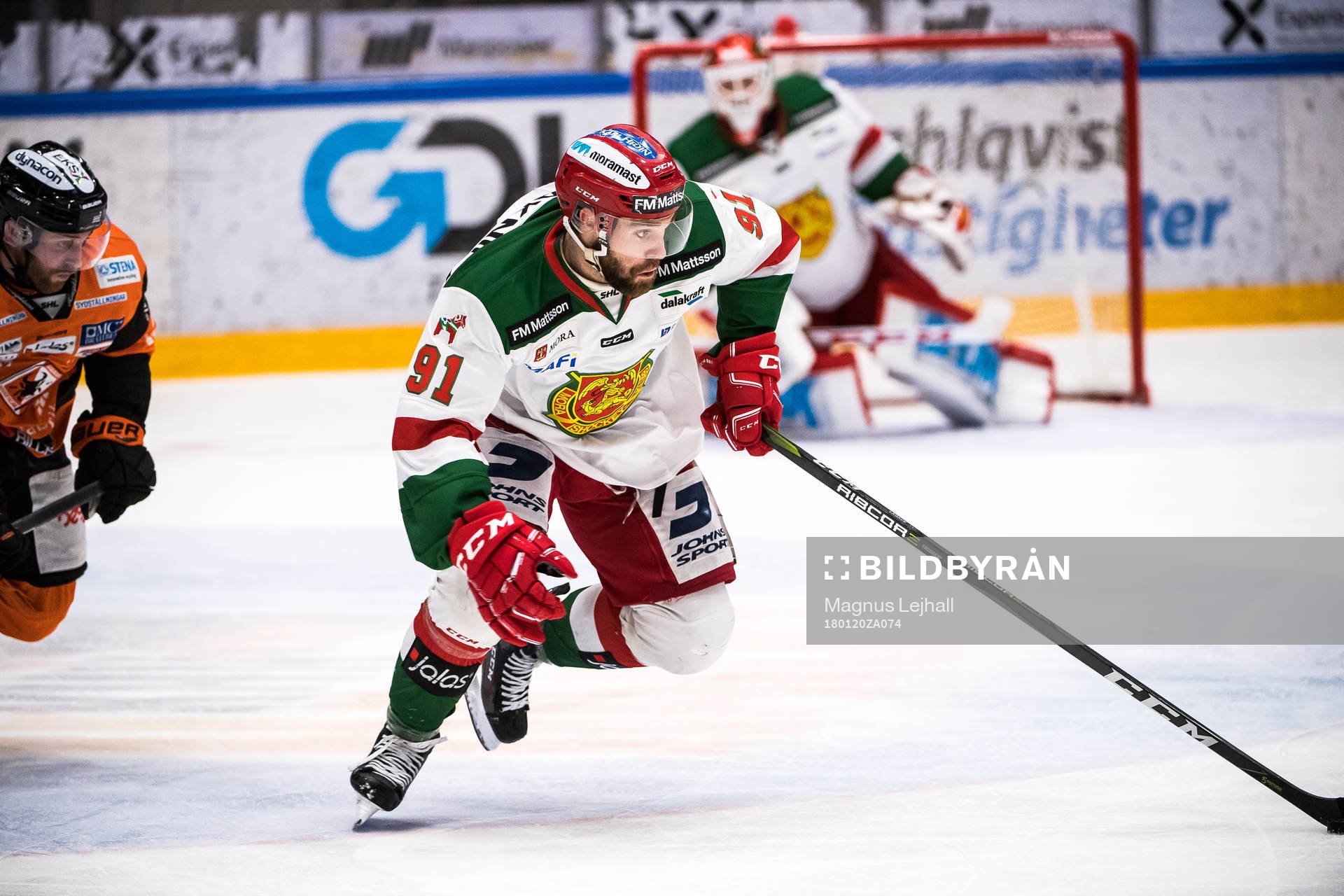 Karlskronas Mattias Guter  och Moras Jacob Lagacé