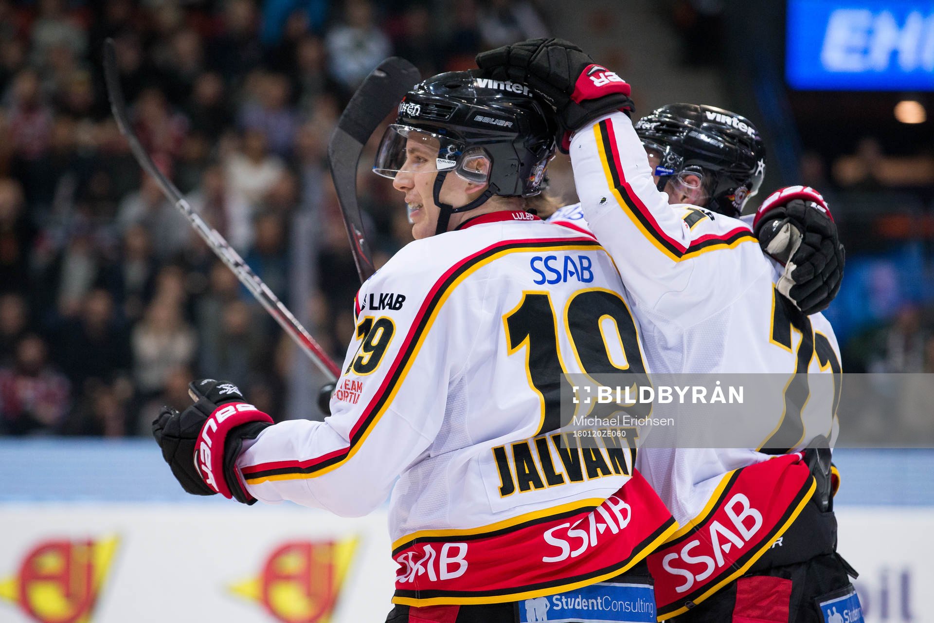 Luleås Joonas Jalvanti jublar