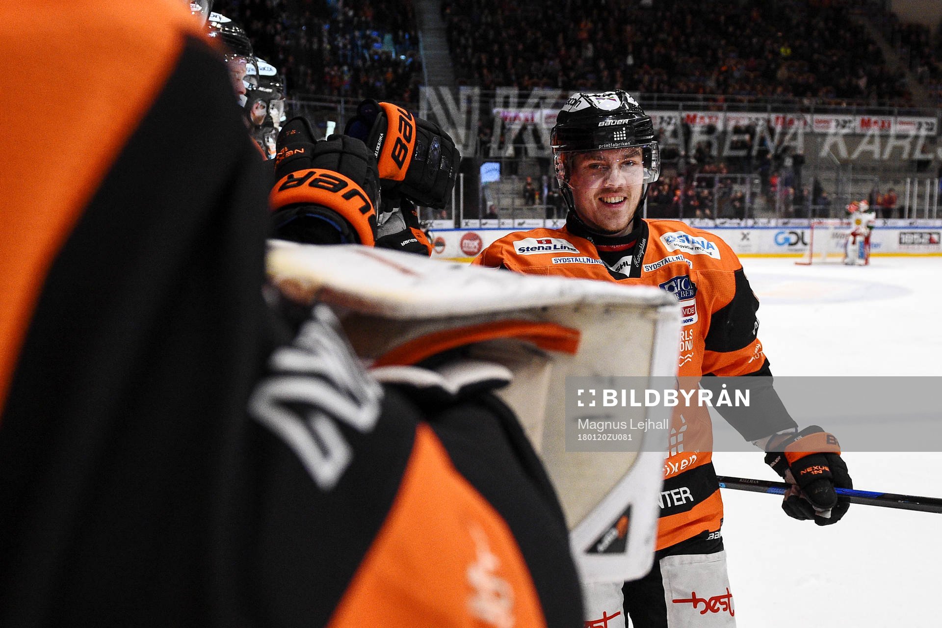 Karlskronas Joel Kellman jublar