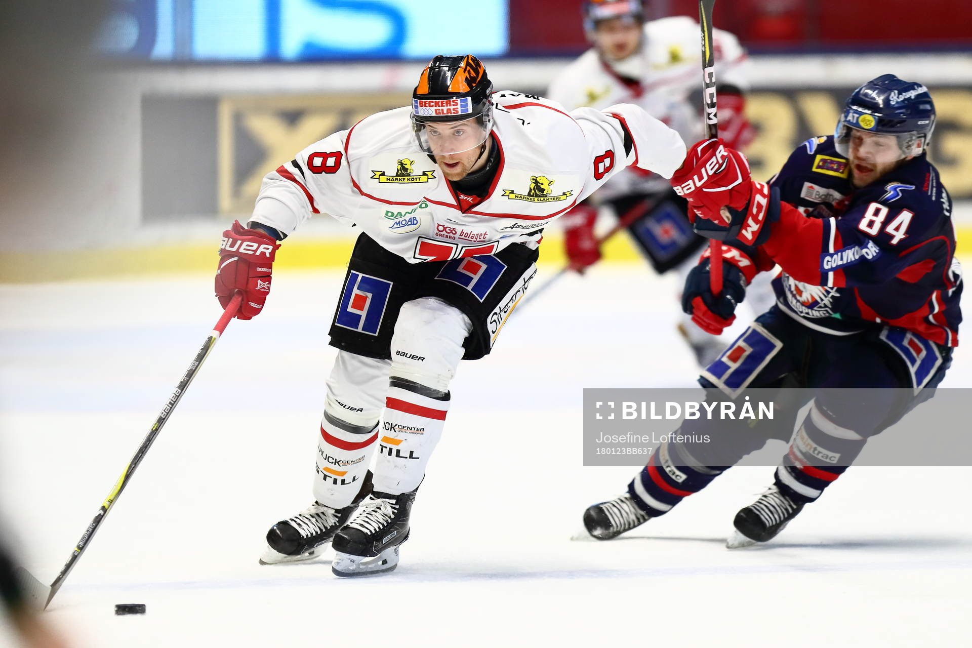Örebros Tyson Spink och Linköpings Jimmy Andersson