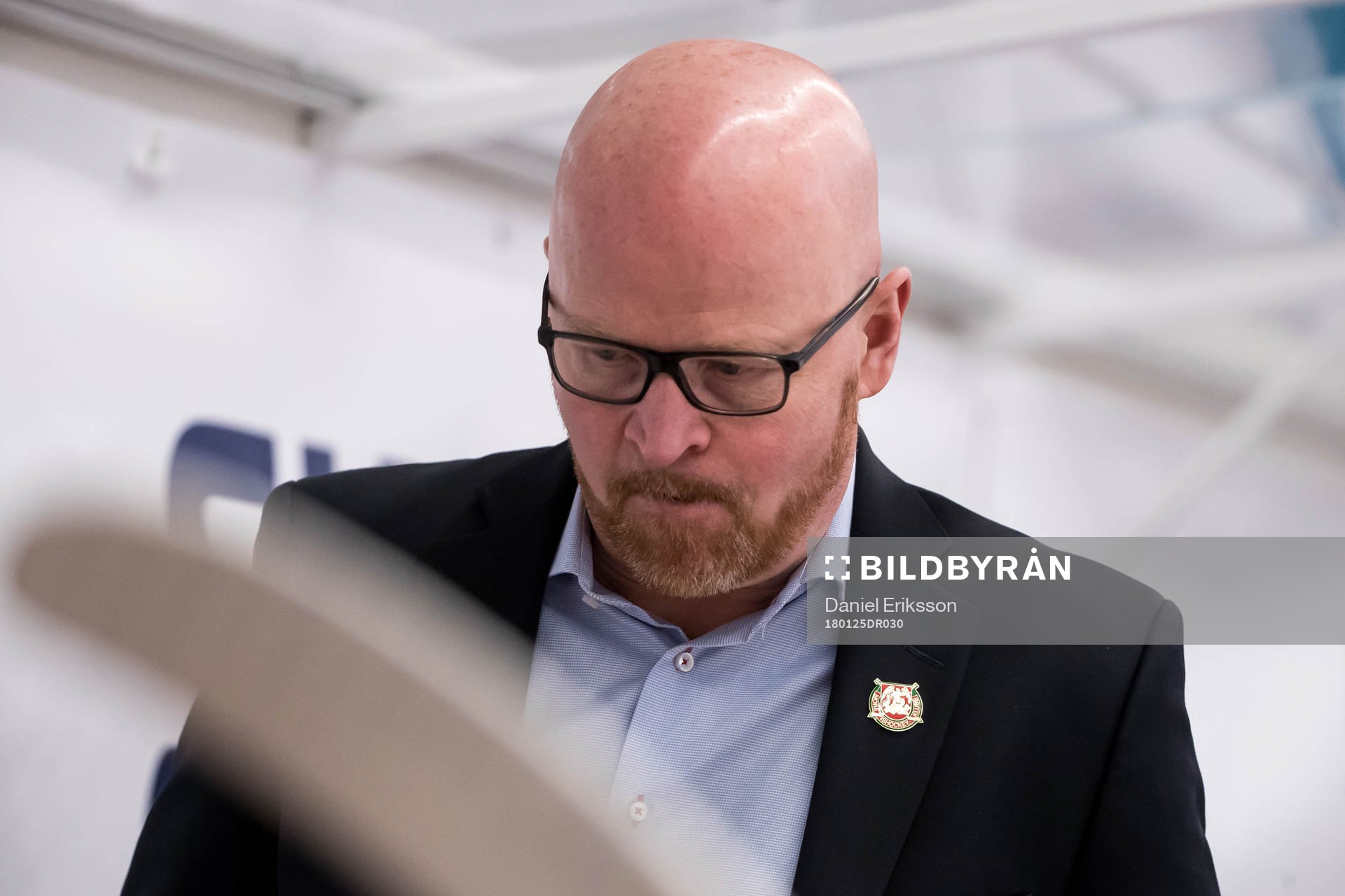 Moras tränare Johan Rosen  i ishockeymatchen i SHL mellan