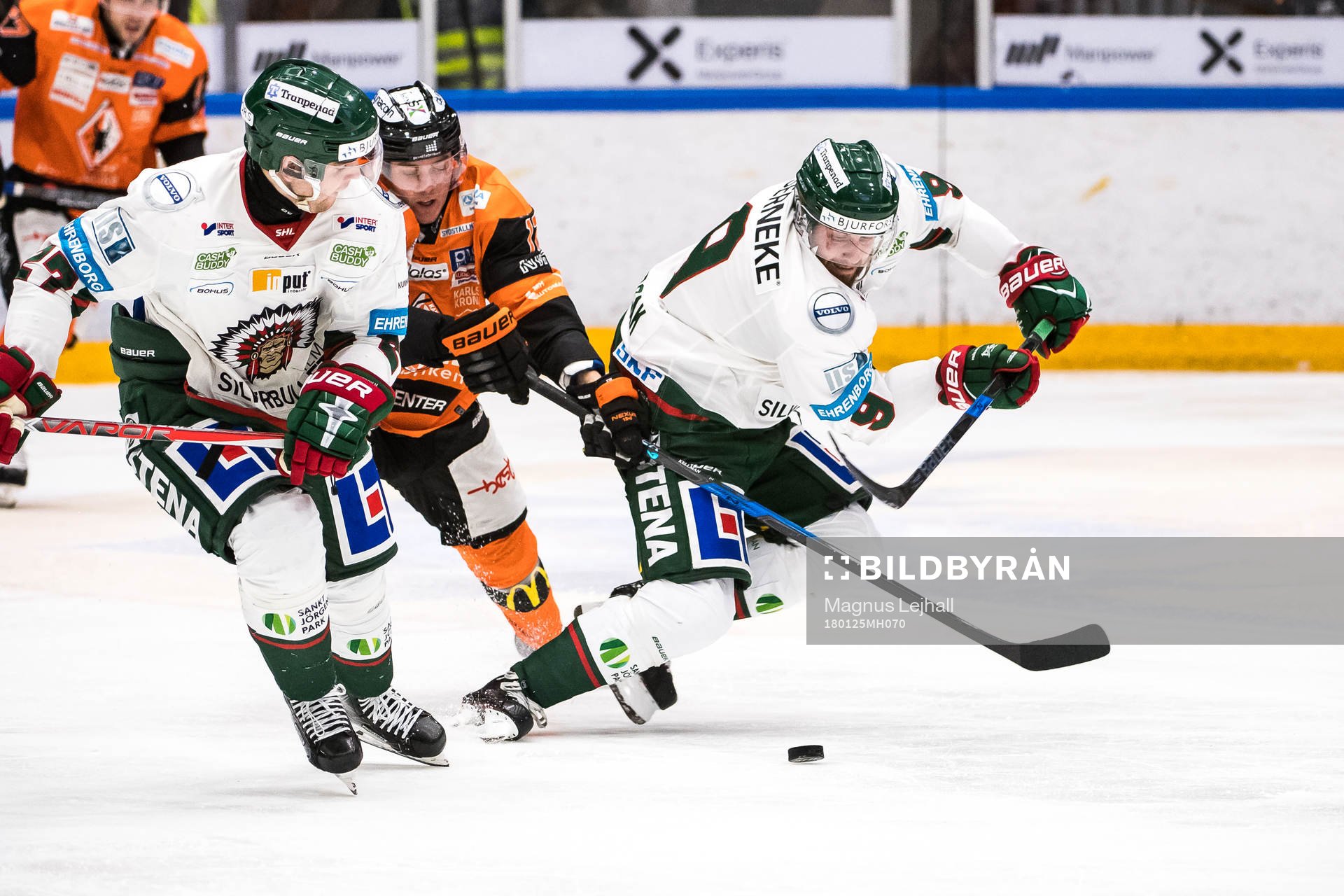 Frölundas Ponthus Westerholm, Karlskronas Joel Kellman och