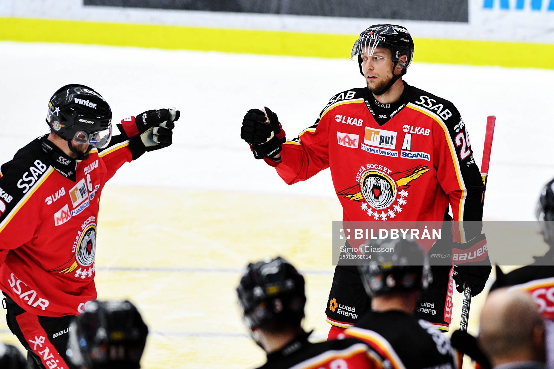Luleås Johan Harju jublar