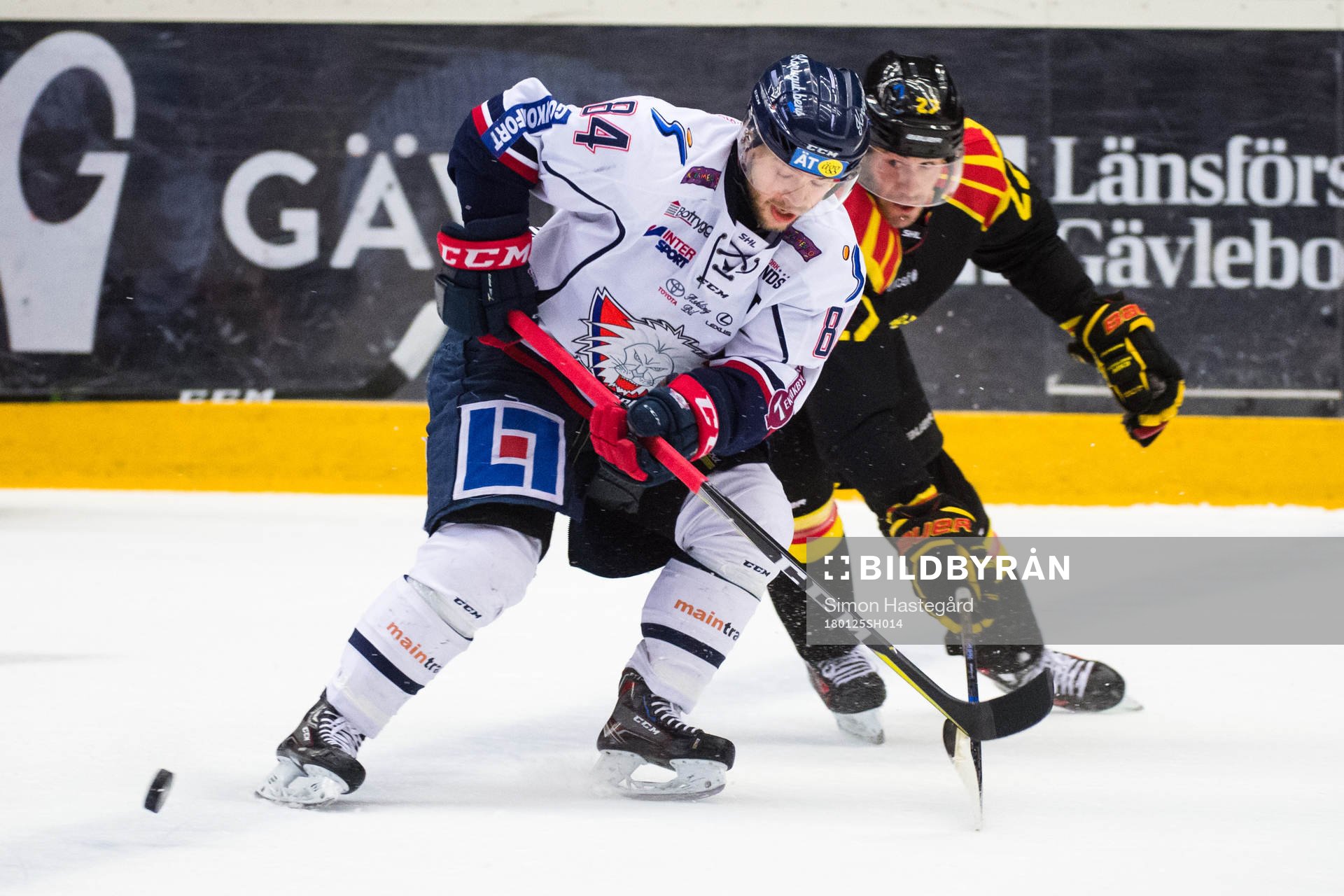 Linköpings Jimmy Andersson och Brynäs Drew Miller