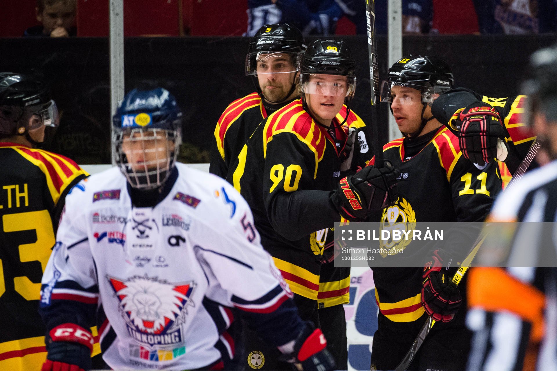 Brynäs Lukas Kilström , Jesper Boqvist och Kevin Clark