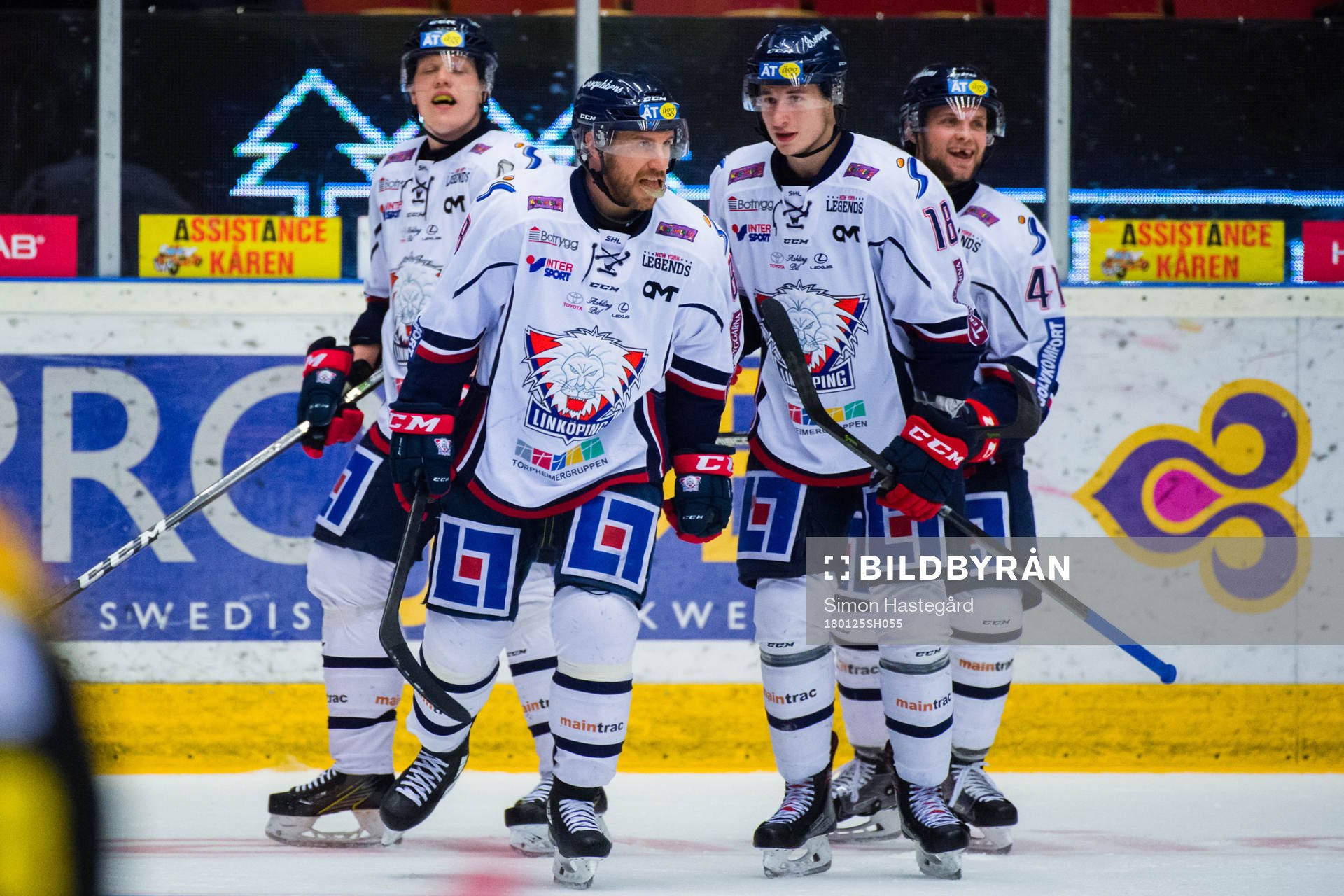 Linköpings Derek Roy jublar