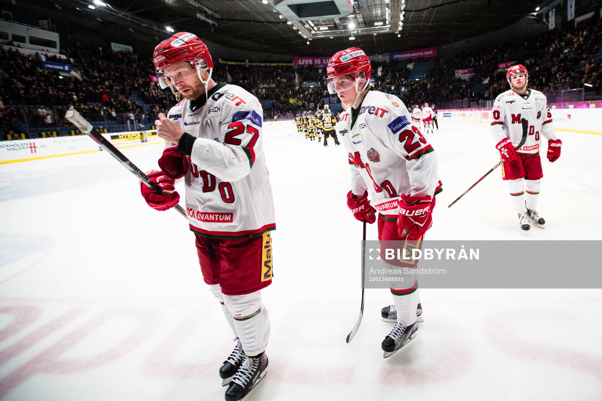 Modos Martin Röymark (v), Jesper Sellgren och Tim Wahlgren