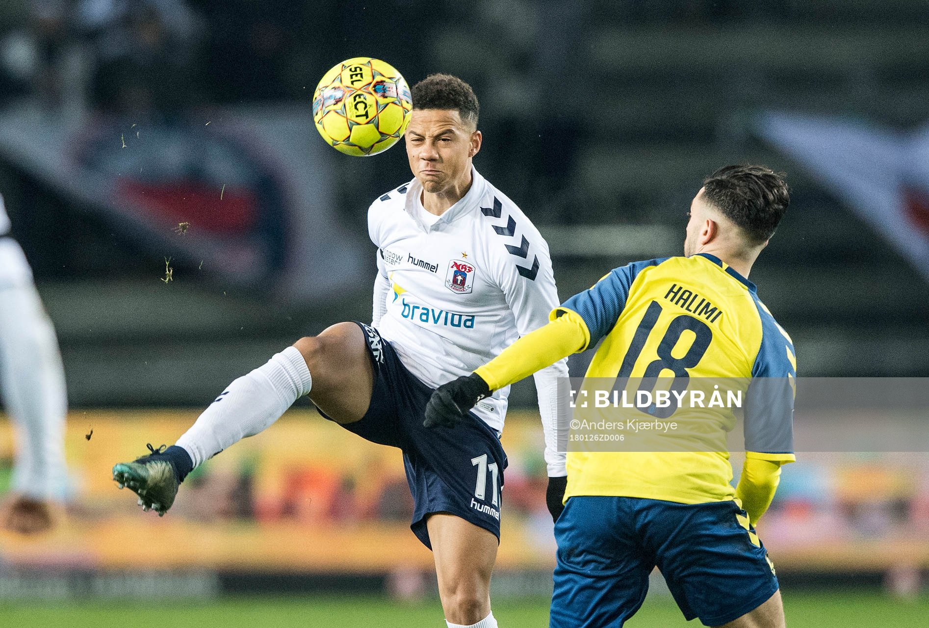 [DK=20171210: Tobias Sana (11), AGF og Besar Halimi (18),
