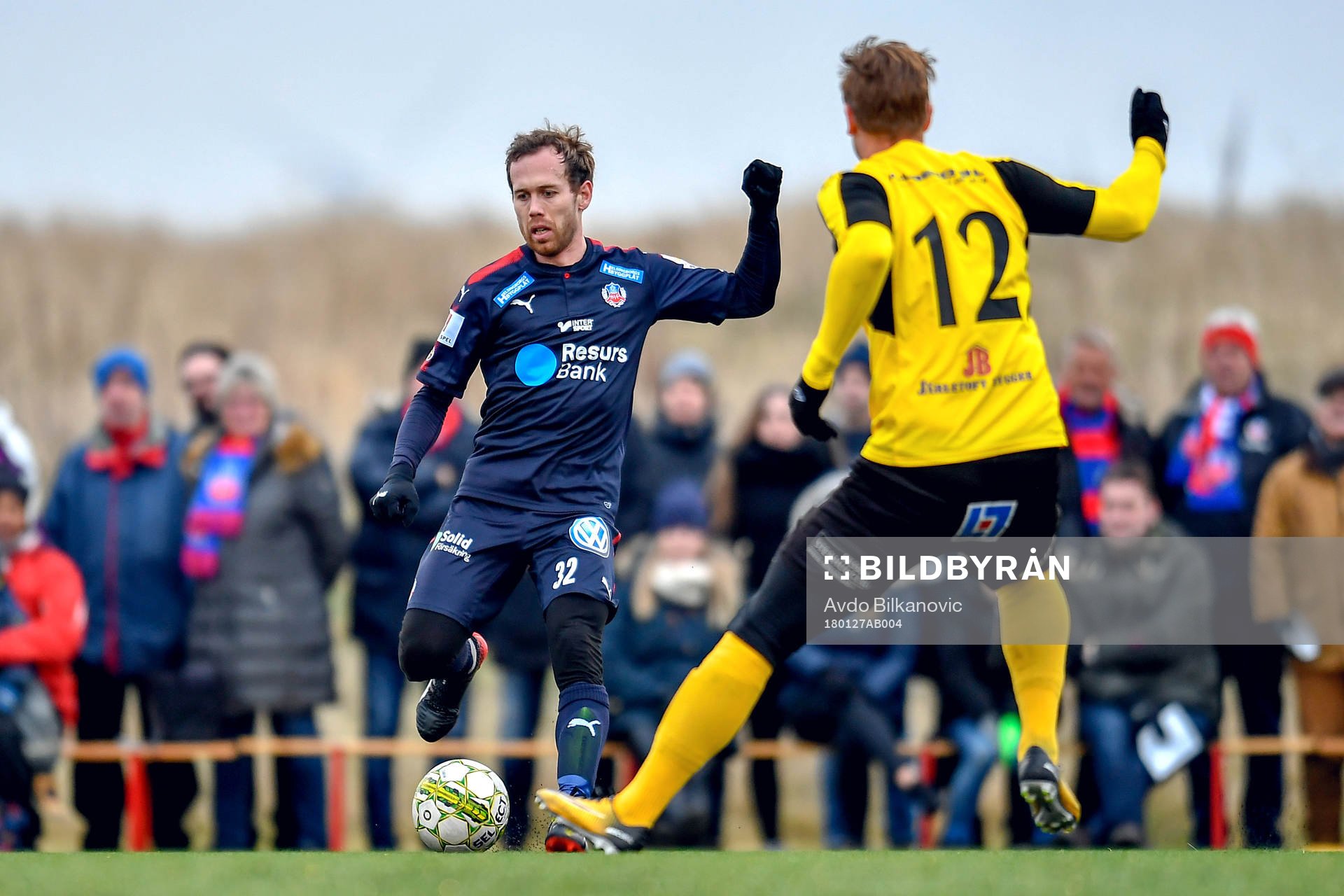 Helsingborgs Anders Randrup och Mjällbys David Löfquist