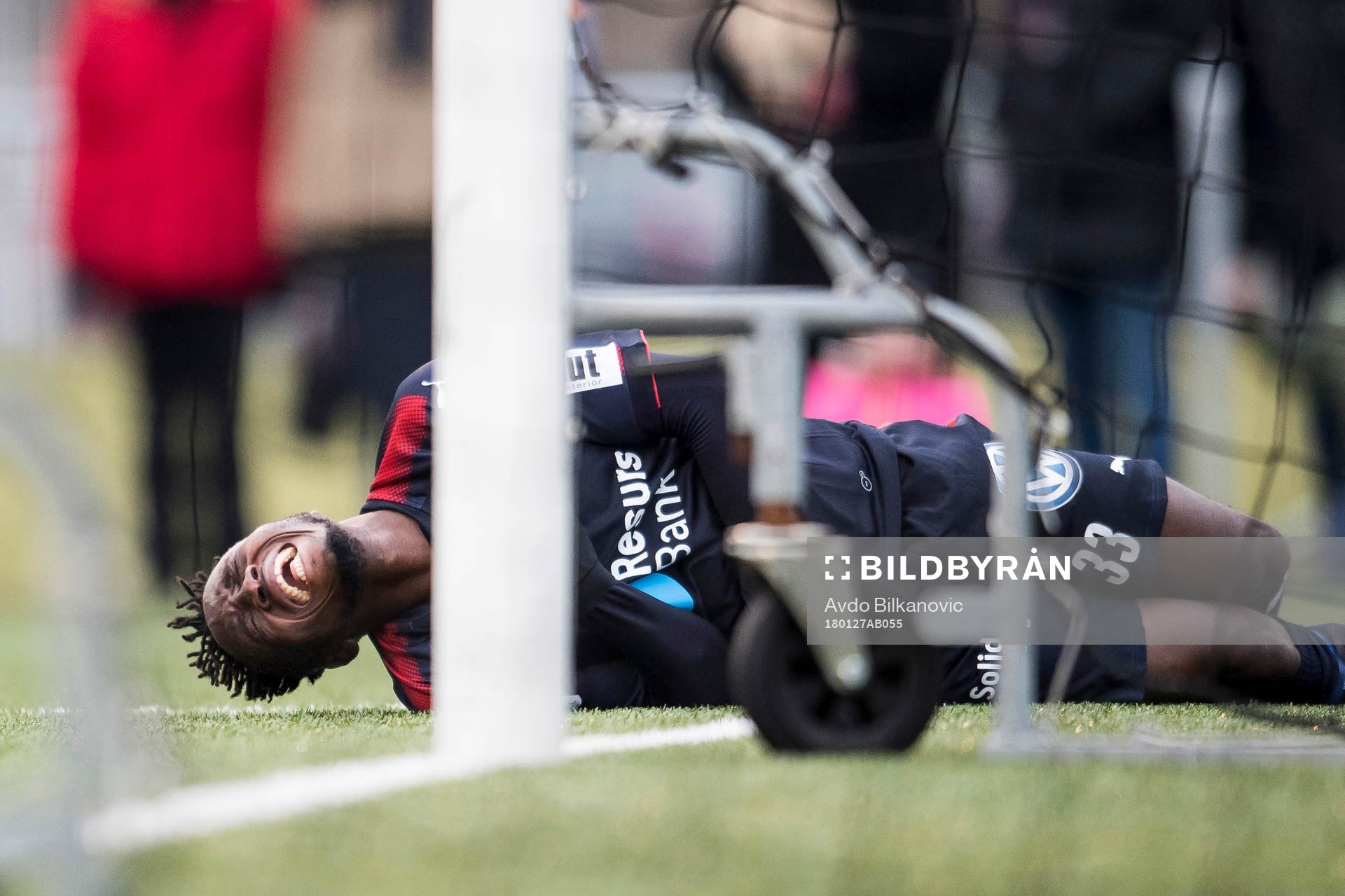 Helsingborgs Mamudo Moro har ont