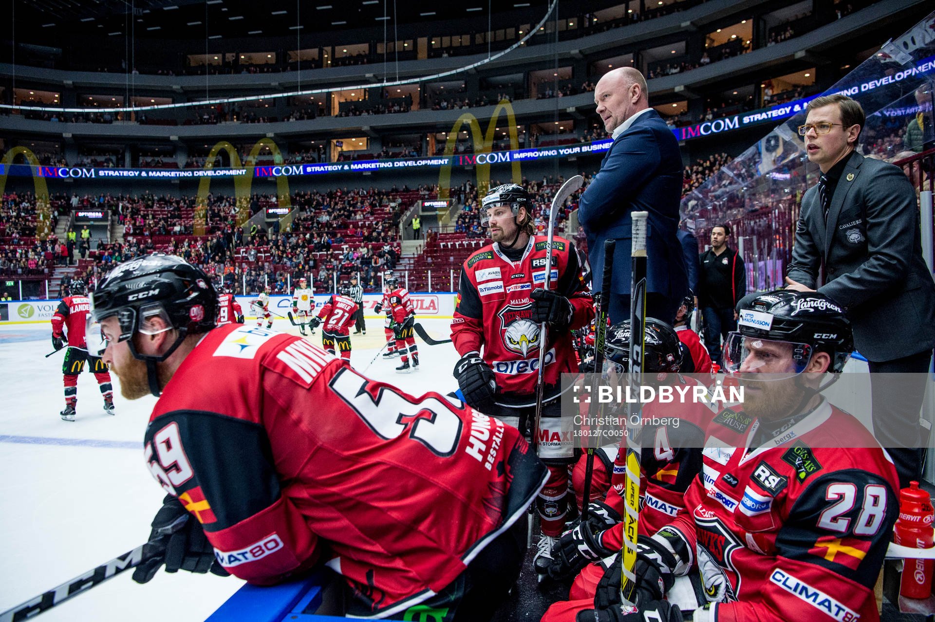 Malmö Redhawks tränare Peter Andersson och assisterande