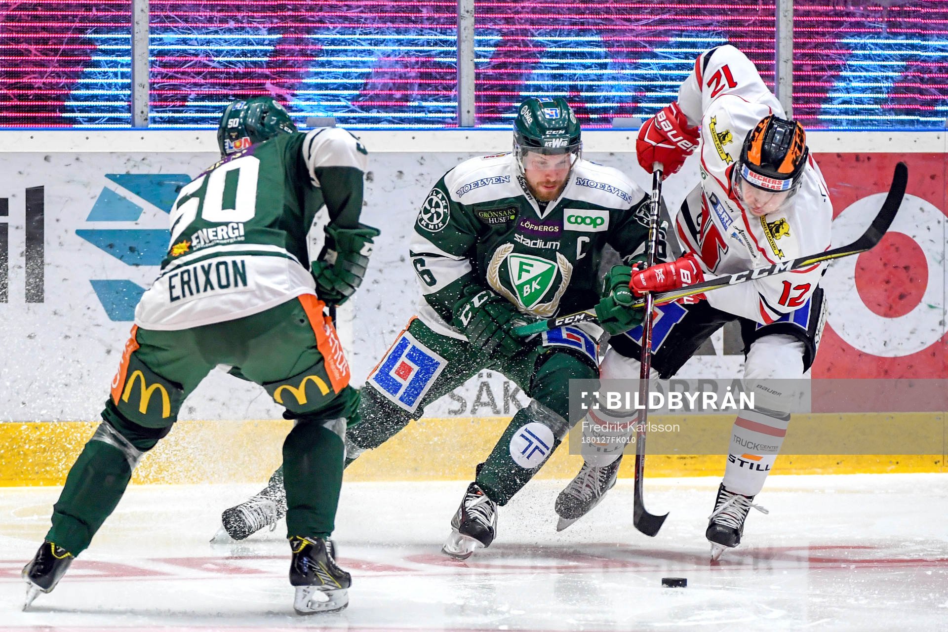 Färjestads Alexander Johansson och Örebros Glenn