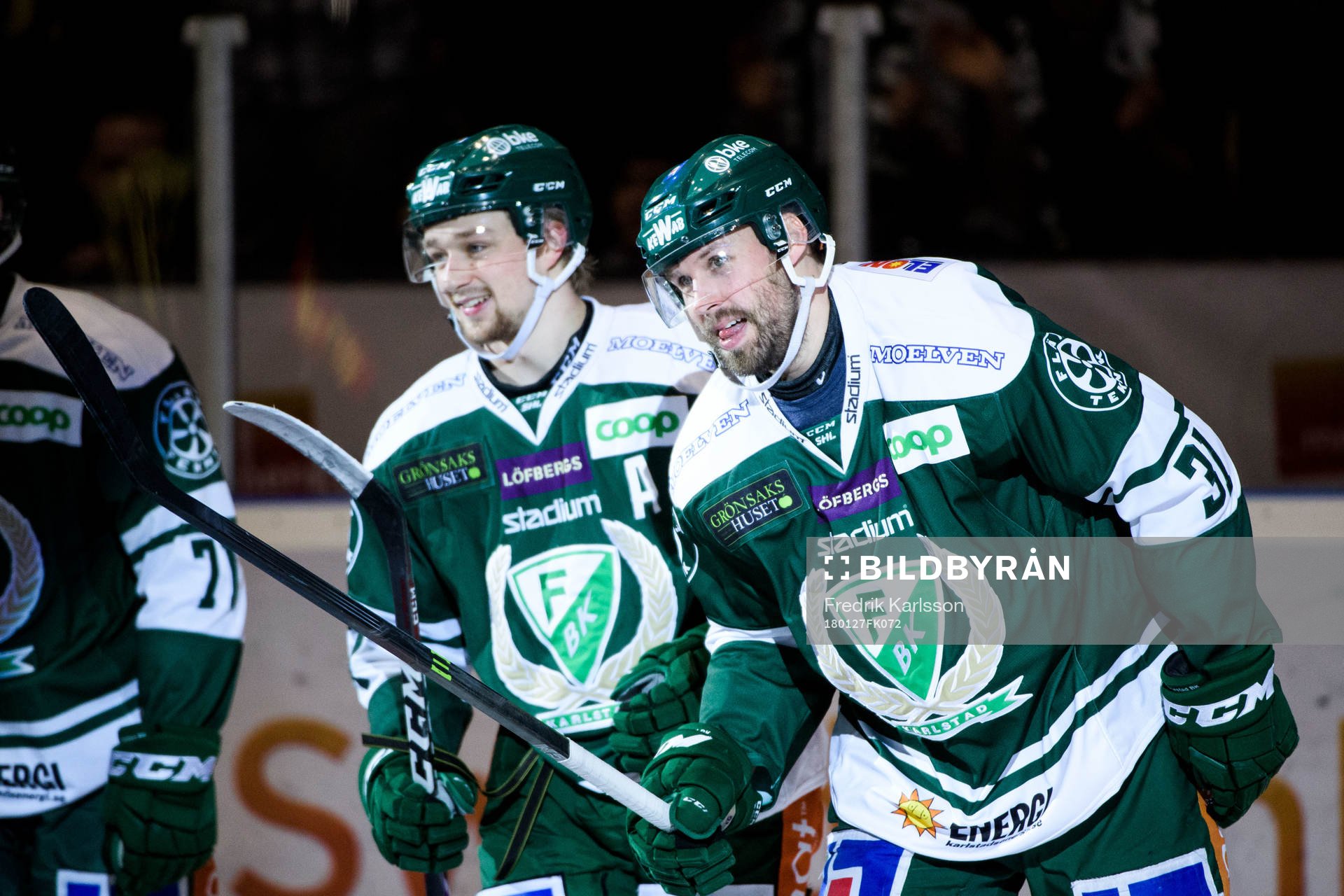 Färjestads Dick Axelsson jublar