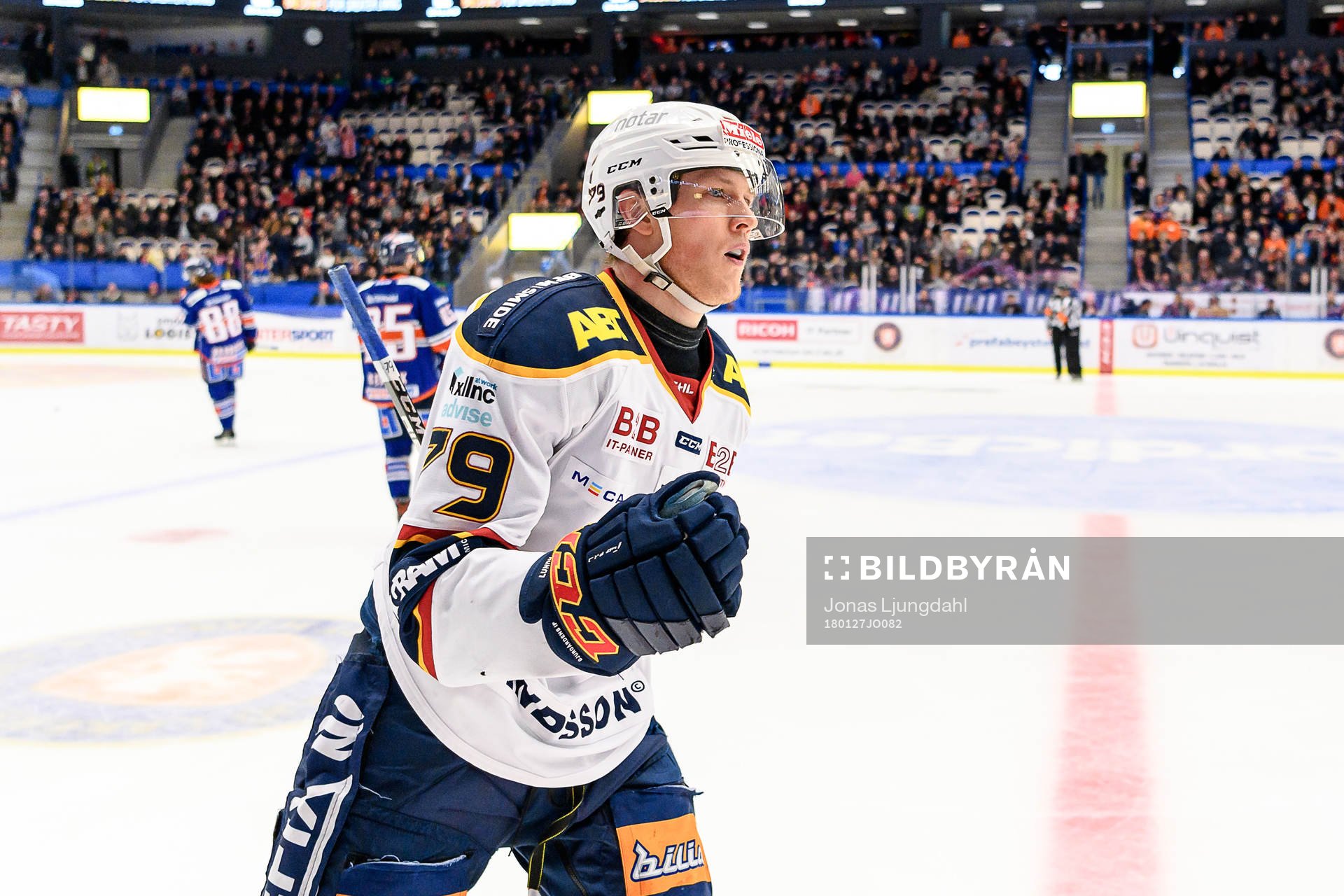 Djurgårdens Patrik Lundh jublar
